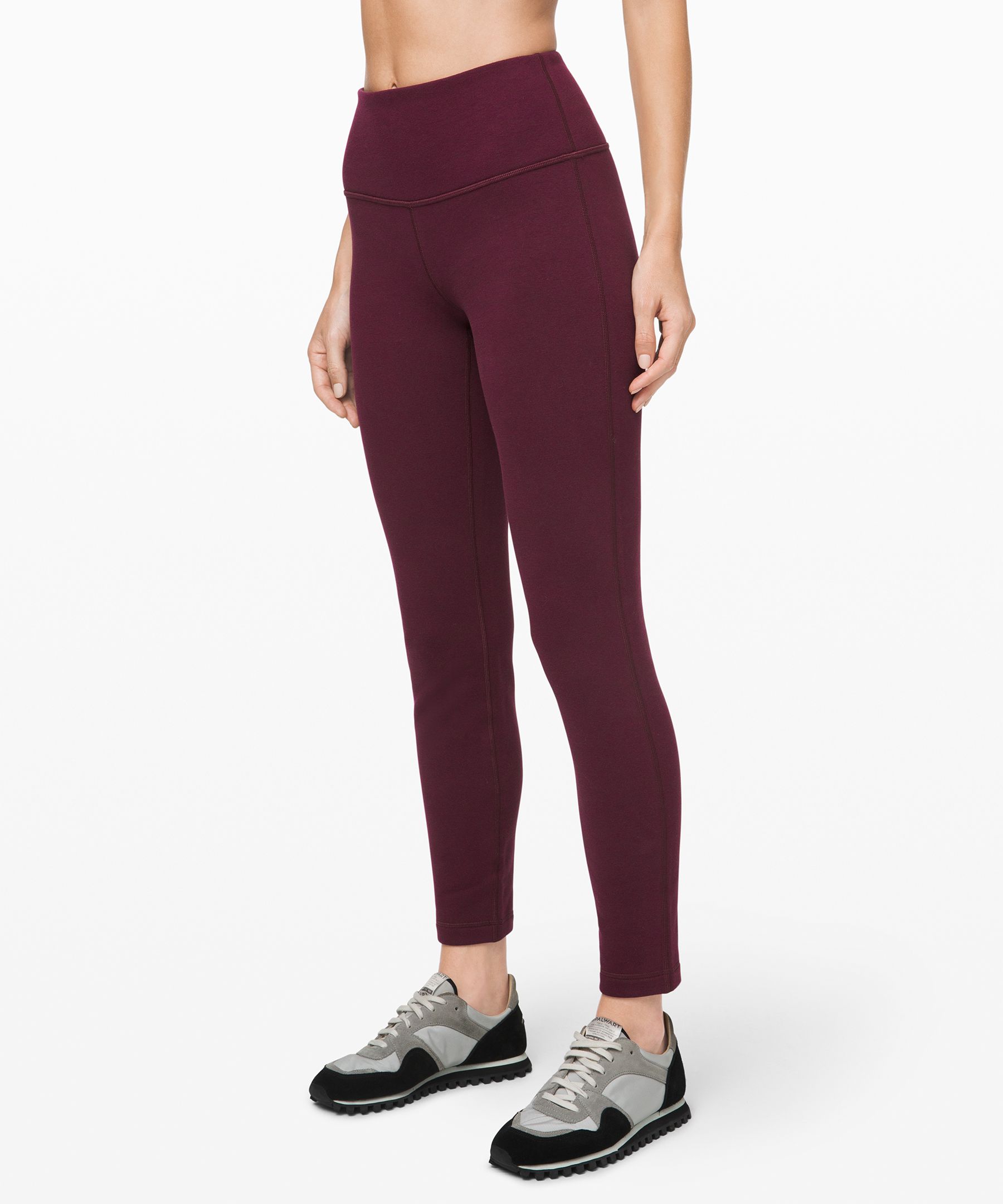 Lululemon Wunder Lounge High-rise Tight 28" In Burgundy