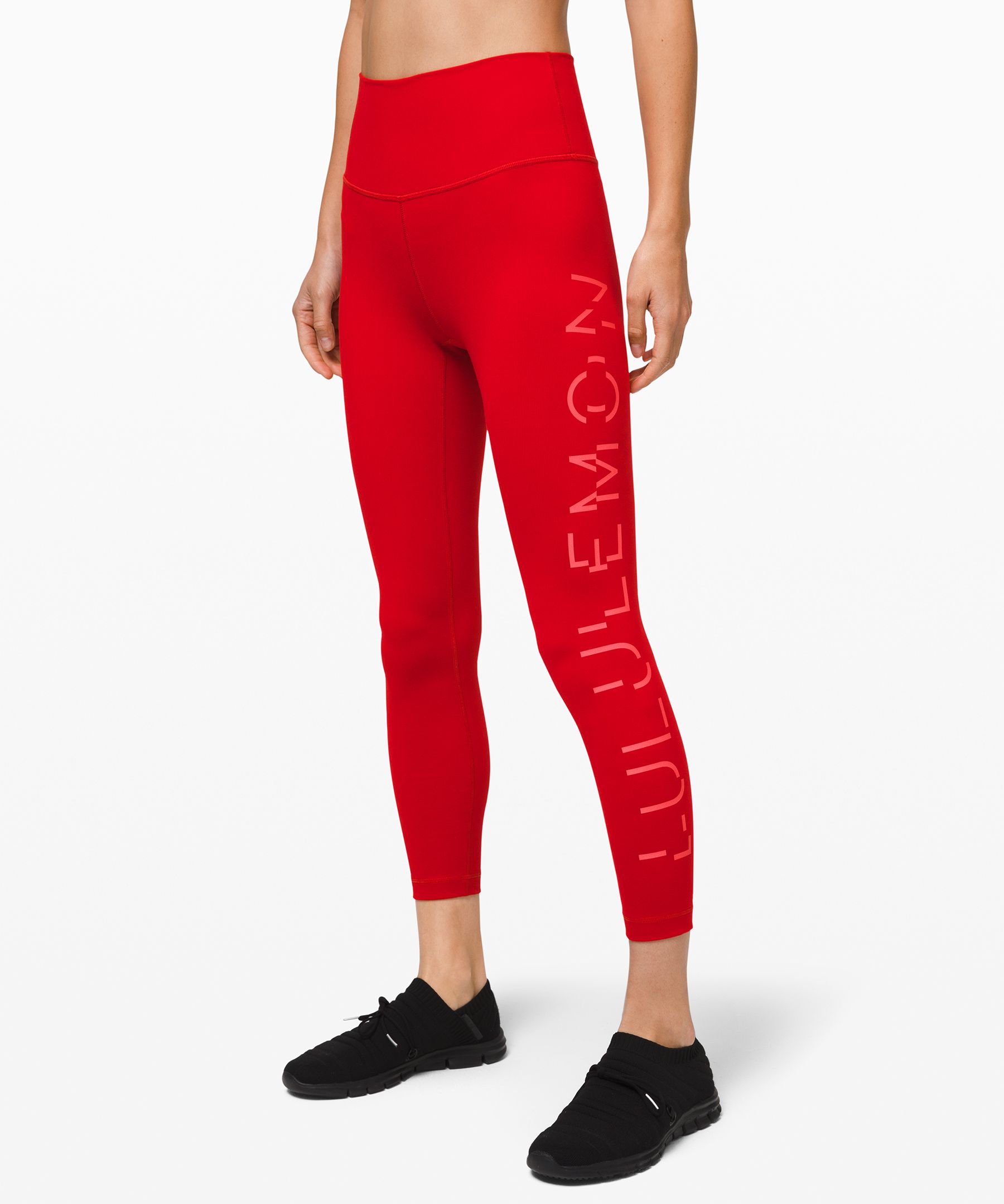 Lululemon red wunder hot sale under