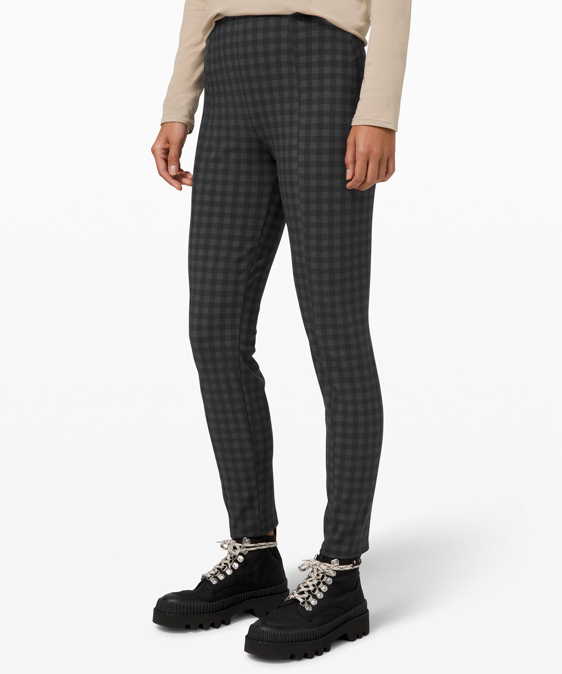 Women's High-rise Ankle Jogger Pants - A New Day™ Gray Plaid 26 : Target