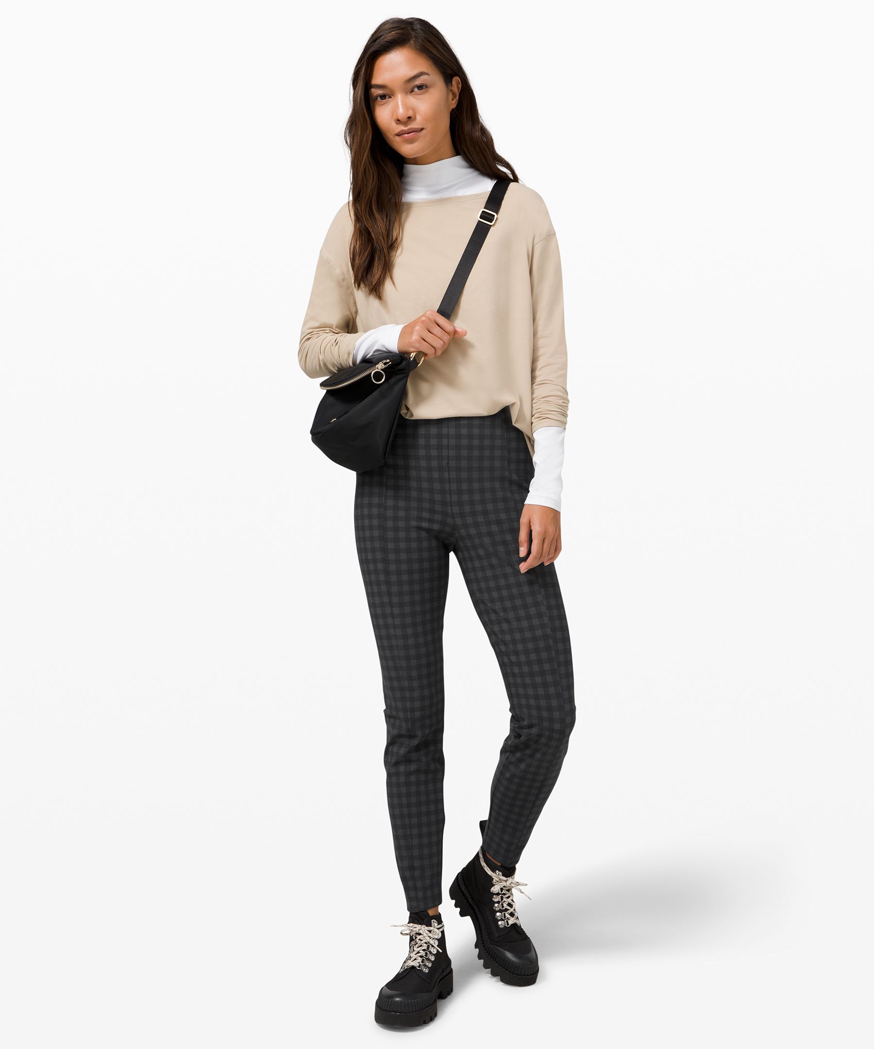 Lululemon Here to There High-Rise 7/8 Pant Crosshatch Texture