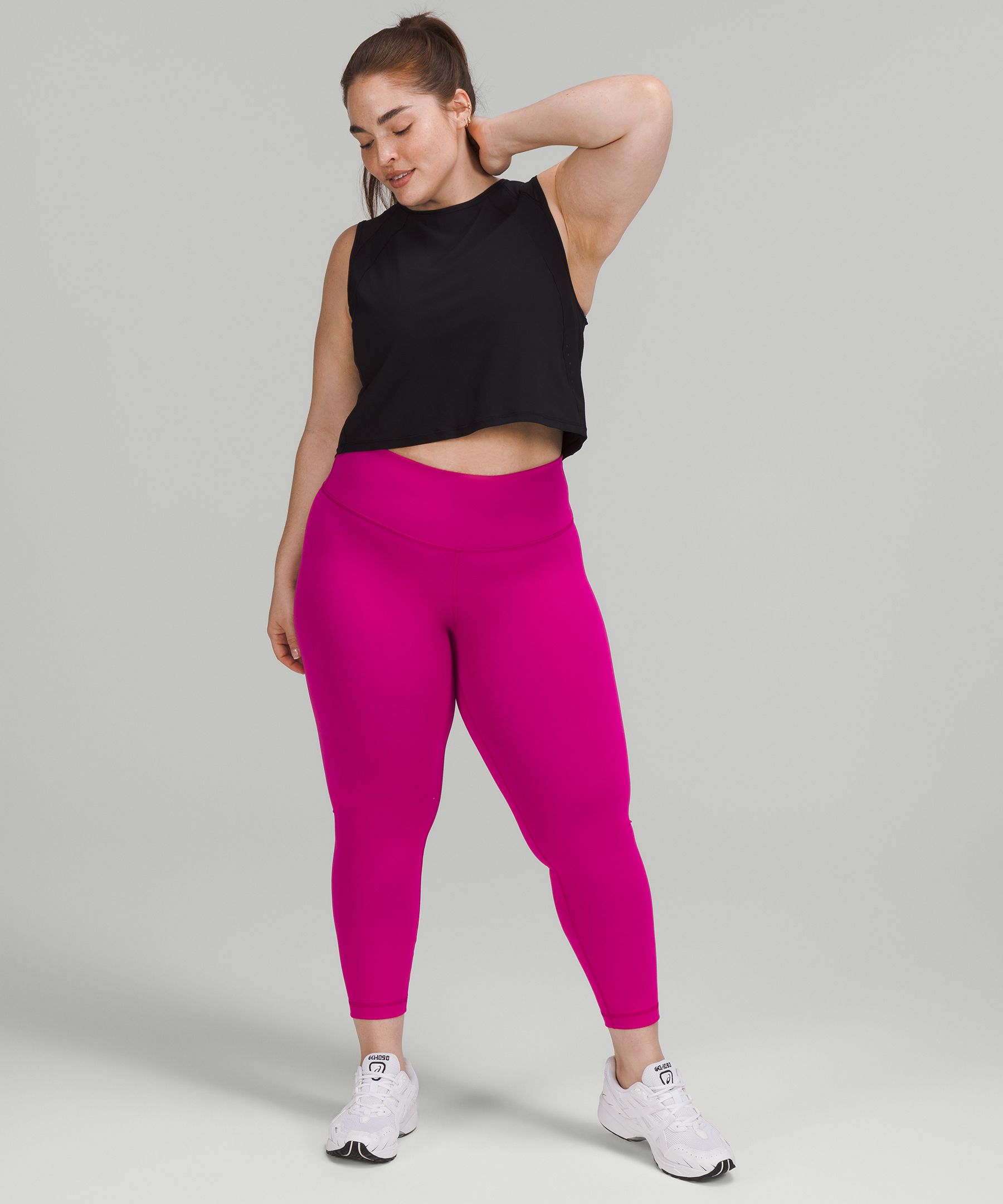 Lululemon Align High-Rise Crop 23 - Pomegranate - lulu fanatics