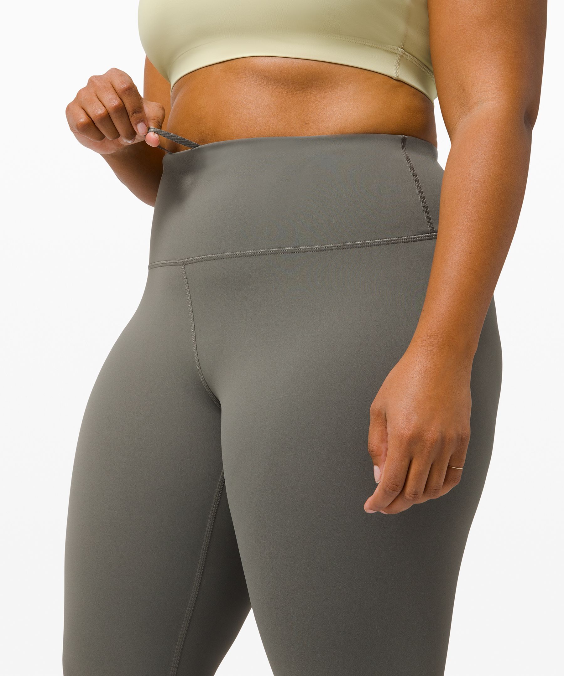 Lululemon Wunder Train High-Rise Tight 25 Grey Sage - Size 4