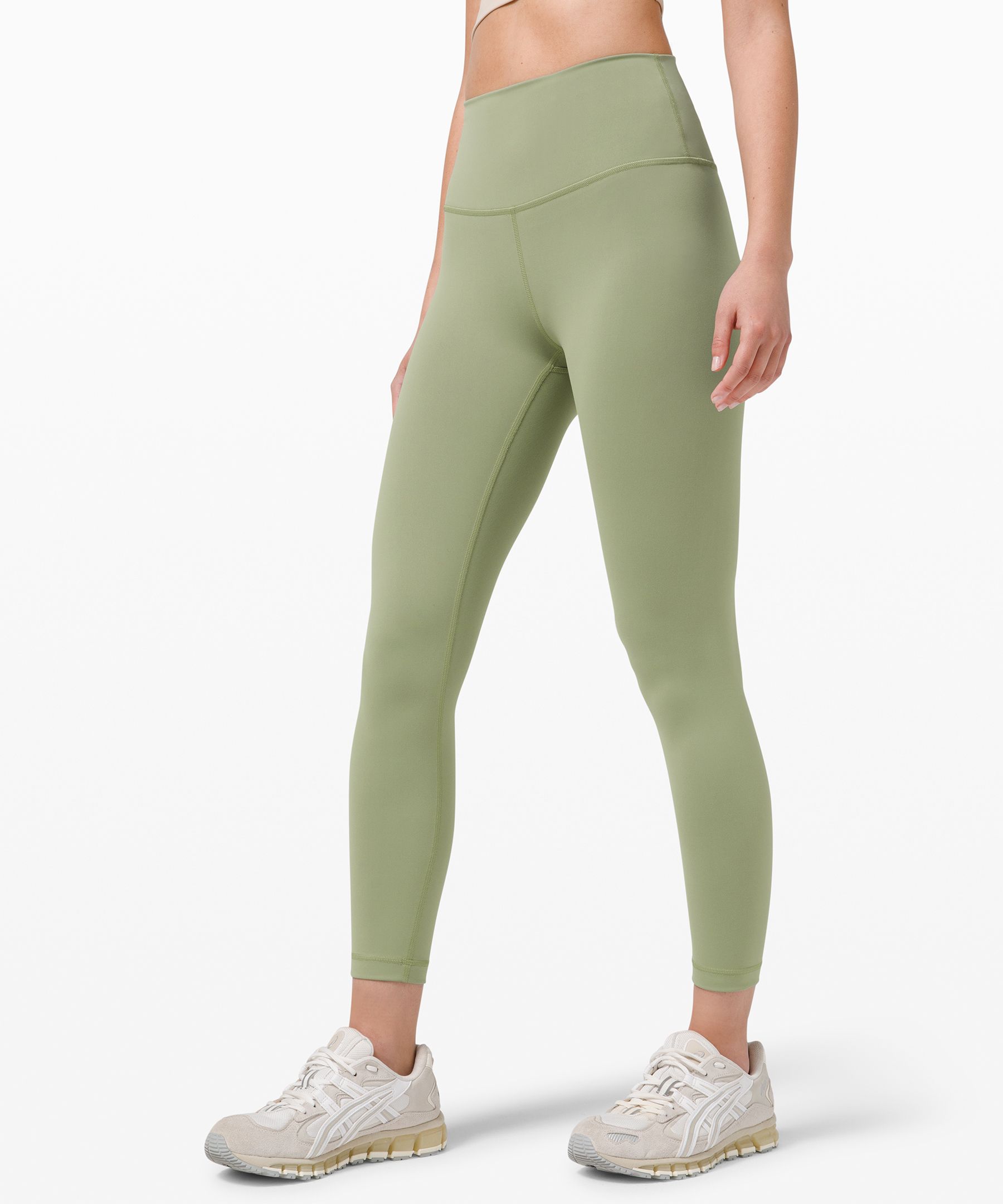 Lululemon Wunder Train High-rise Tights 25" In Willow Green
