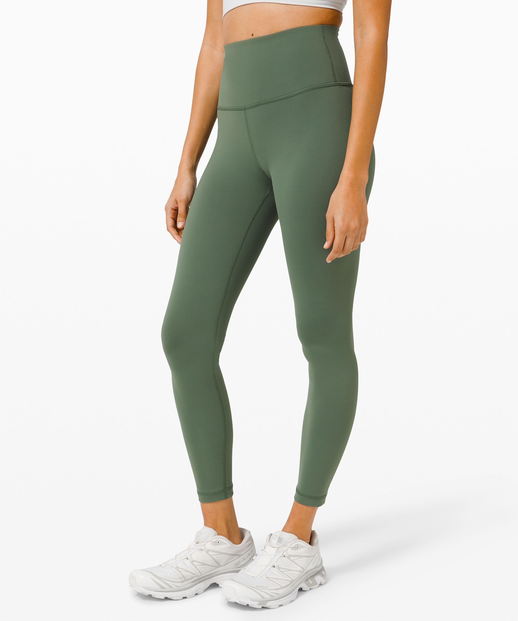 Lululemon Wunder Train High-rise Tight 25 In Algae Green