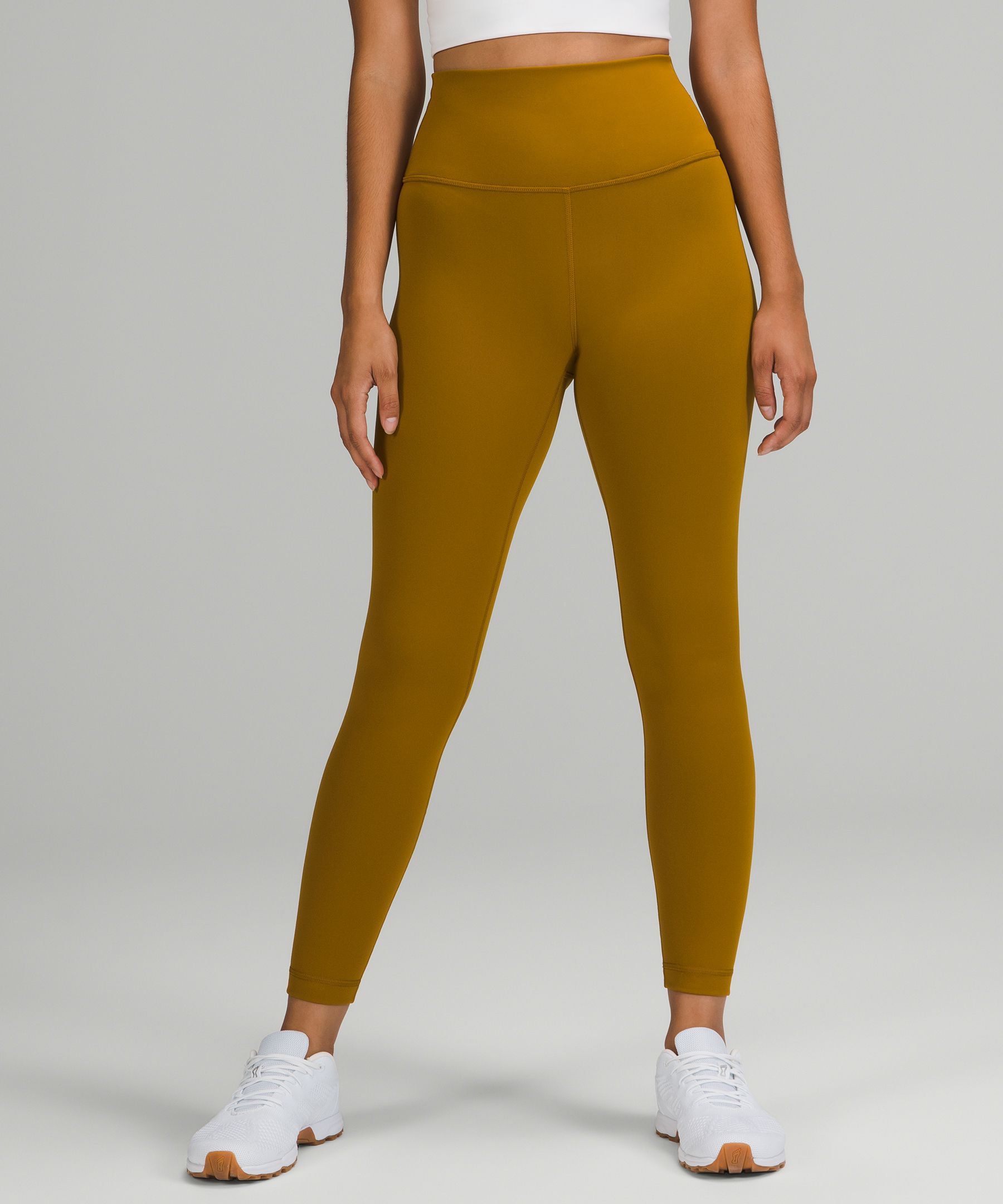 Lululemon Wunder Train High-rise Tights 25 In Gold Spice