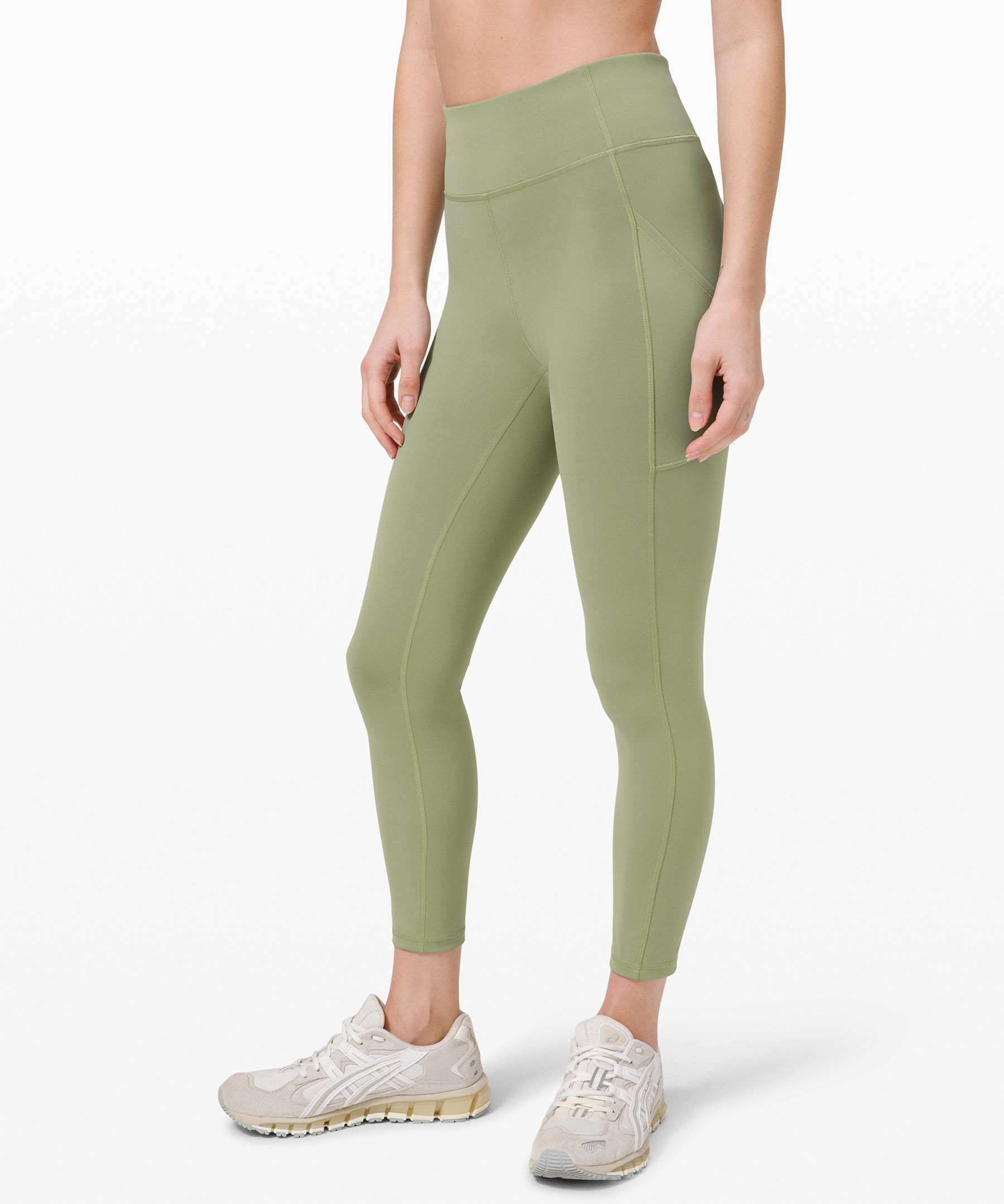 Lululemon Fast and Free High-Rise Crop 23 - Smoked Spruce - lulu