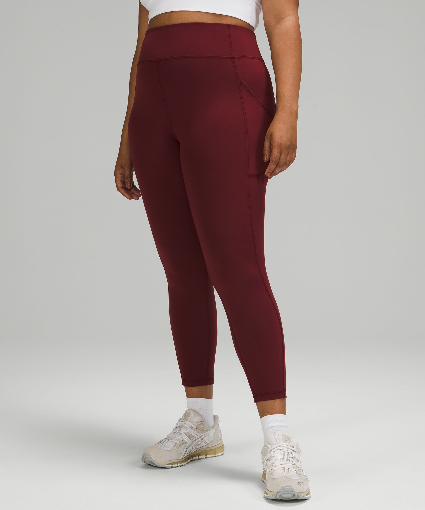 red leggings lululemon