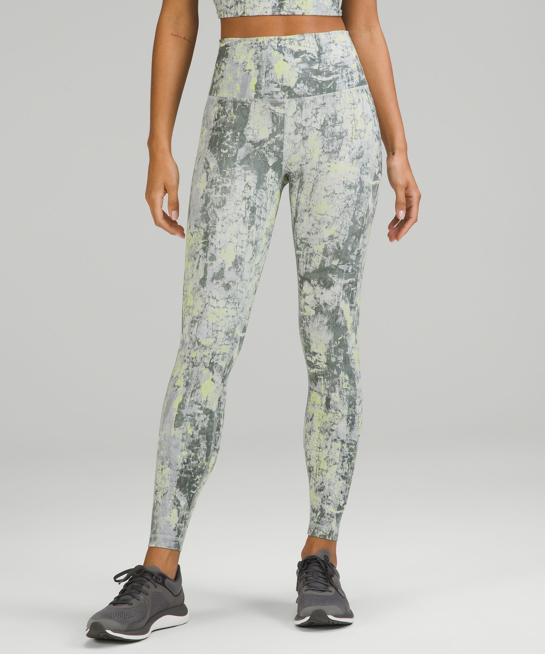 Lululemon Align High-Rise Pant 25 - Cheetah Camo Antique White