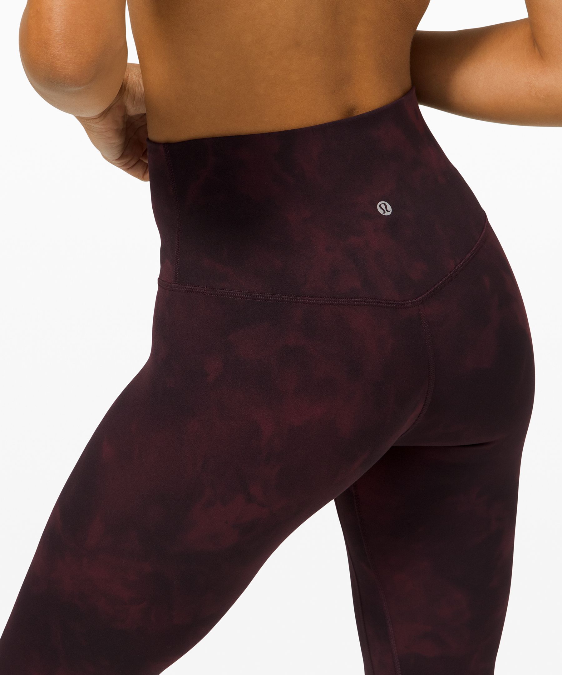 Burgundy Align high-rise 25'' leggings, lululemon