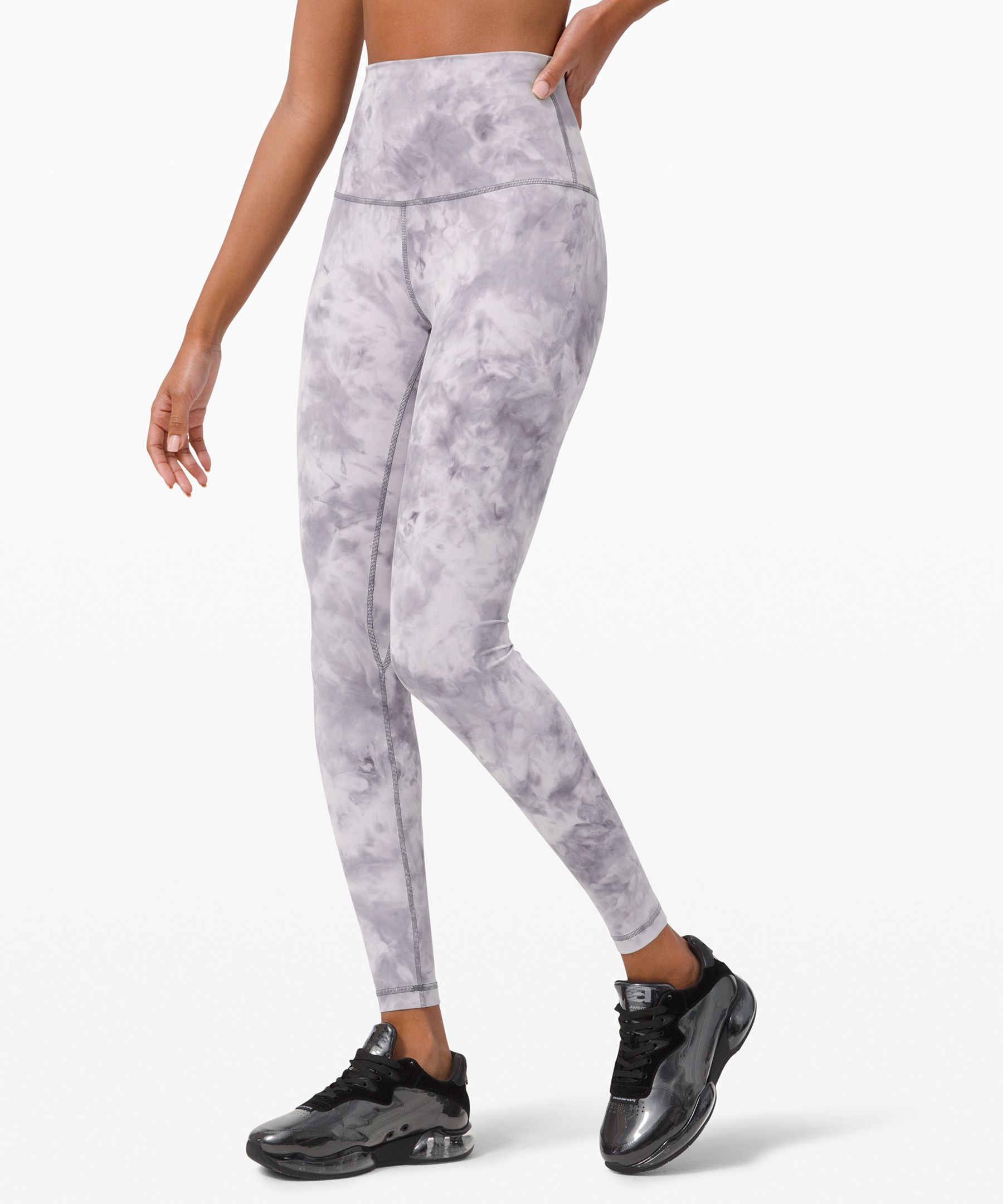 Lululemon Align Super High Rise Pant 28" Diamond Dye *online Only In Diamond Dye Stargaze Pitch Grey