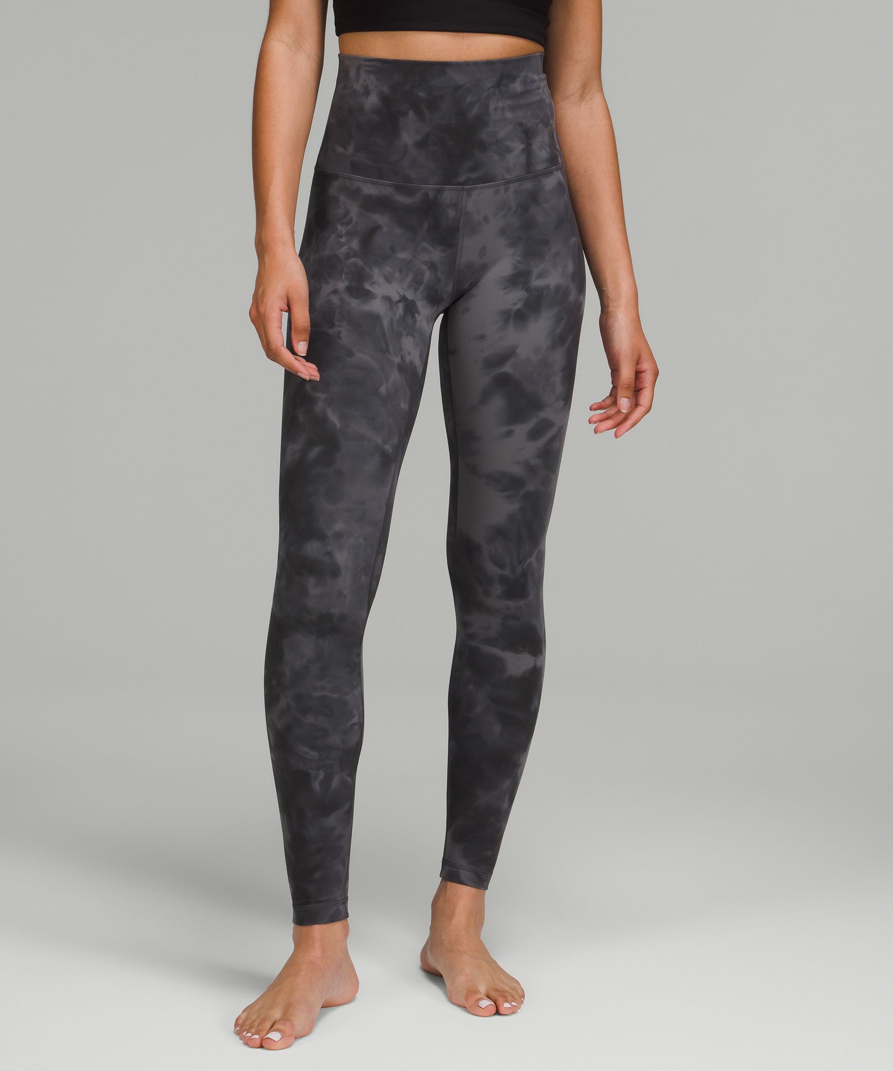 Lululemon Align™ Super-high-rise Leggings 28" In Diamond Dye Pitch Grey Graphite Grey