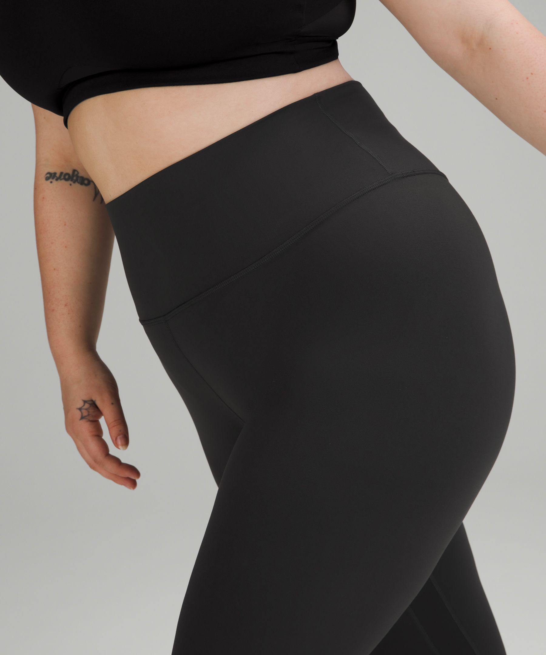  Lululemon Align Pant 7/8 Yoga Pants (Black, 2