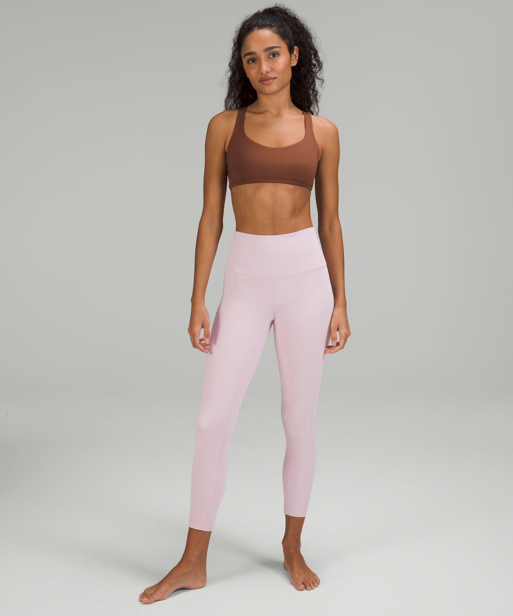 My new fave combo. Align legging (6, Inflorescence Multi), Power Pivot tank  (8, Pink Punch), Uplifting bow scrunchie (Pink Punch) : r/lululemon