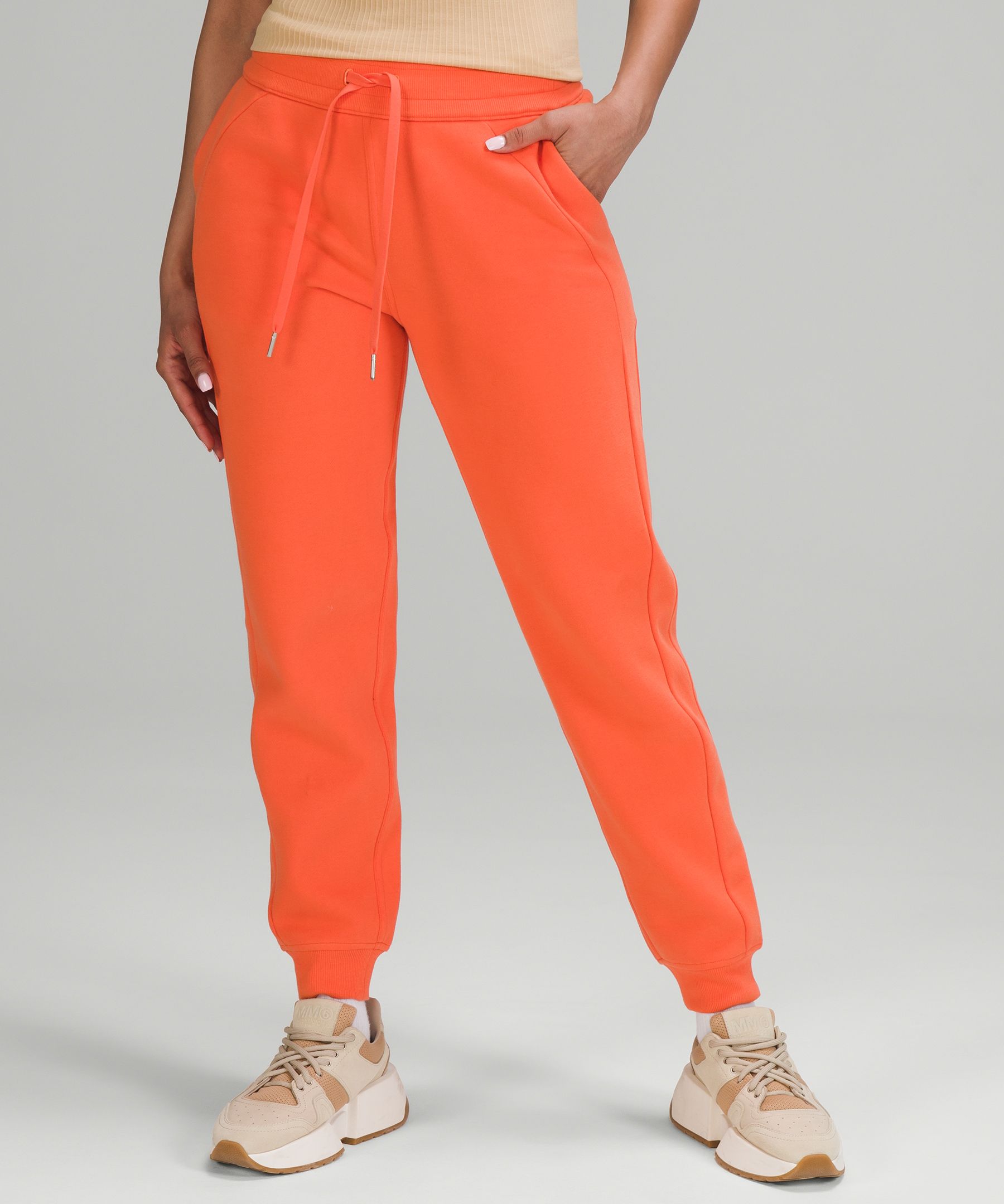 Lululemon Scuba High-rise Joggers In Warm Coral