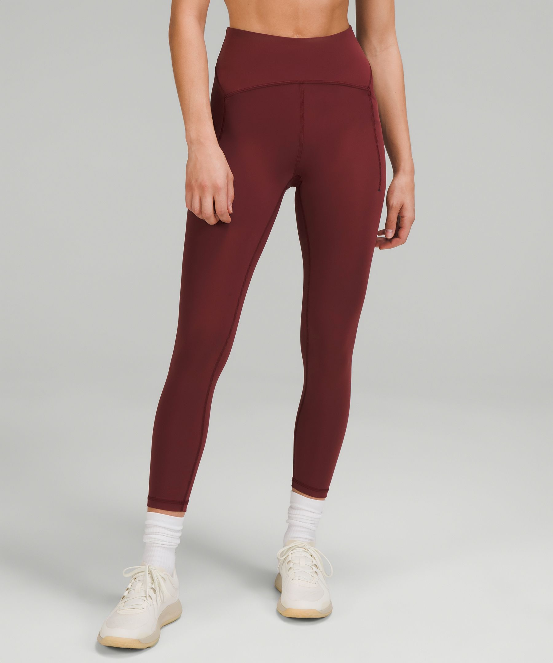 Lululemon Athletica Power Thru High Rise Tight 25 inches (4, True Navy) at   Women's Clothing store