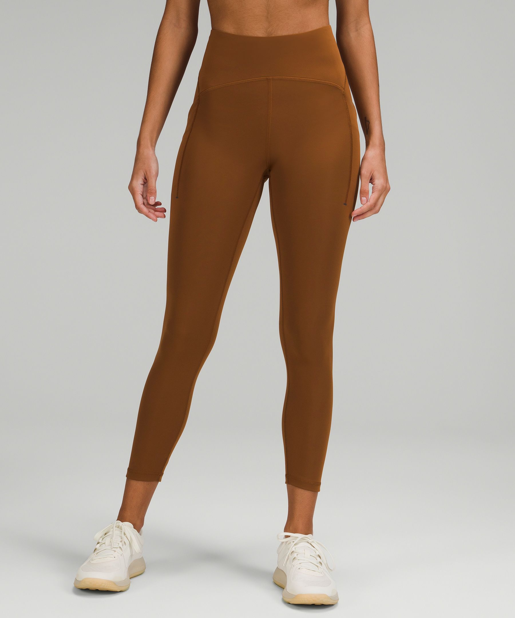 Lululemon Athletica Power Thru High Rise Tight 25 inches (4, True Navy) at   Women's Clothing store