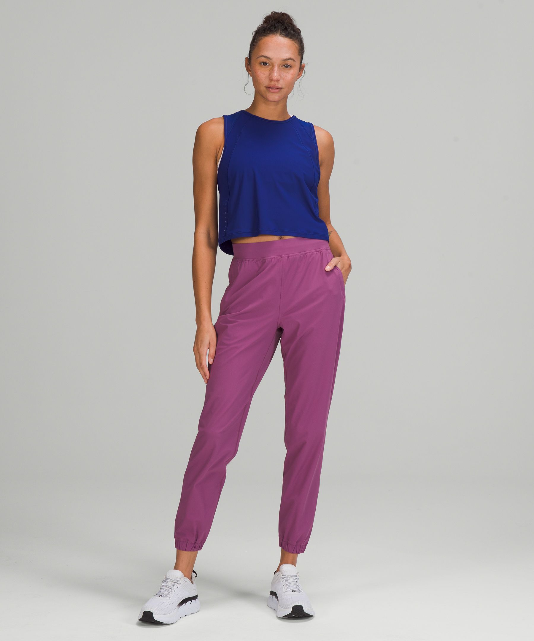 lululemon athletica, Pants & Jumpsuits, Lululemon Womens Size 8 Purple Lightweight  Pants In Like New Condition