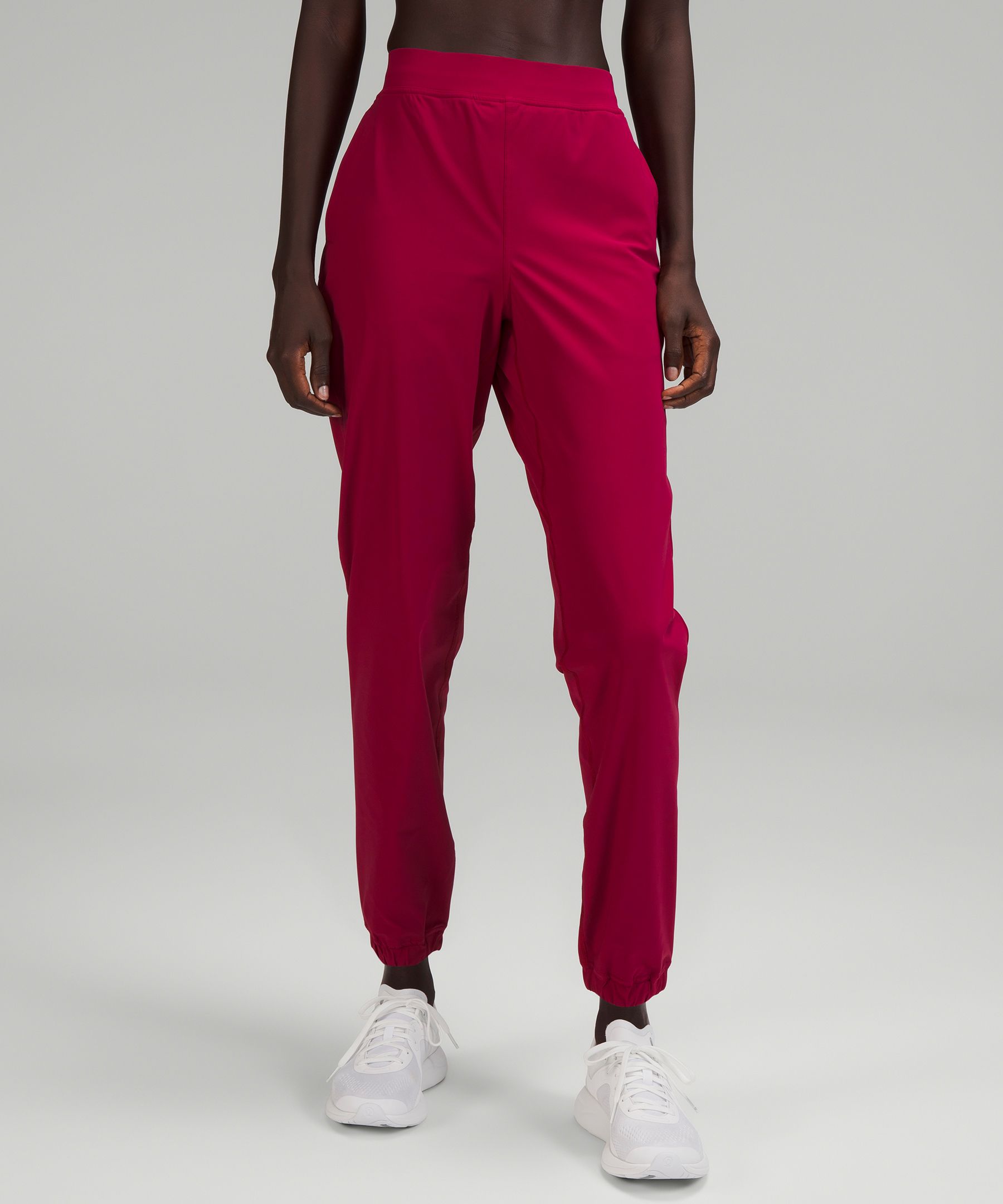 Lululemon Adapted State High-rise Joggers Crop In Red Merlot | ModeSens