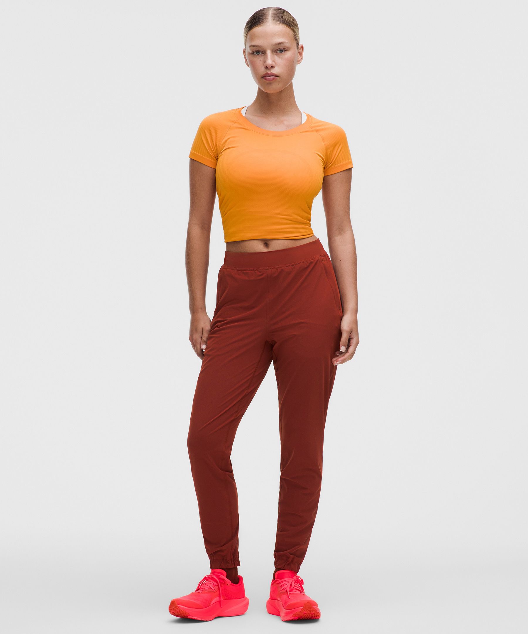 lululemon – Women’s Adapted State High-Rise Joggers Regular – Color Red – Size 4