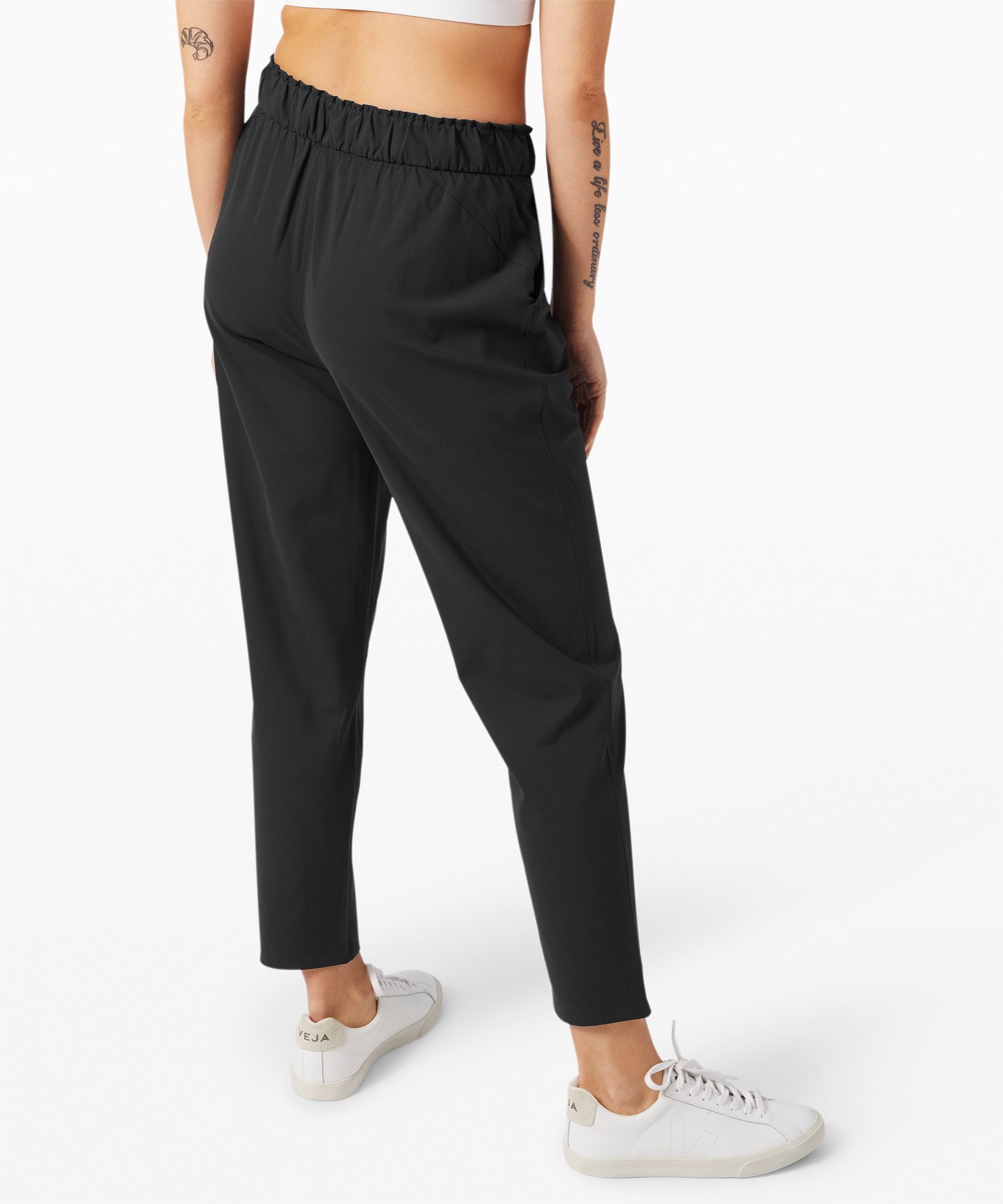 Lululemon Stretch High-rise Pants 7/8 Length In Graphite Grey
