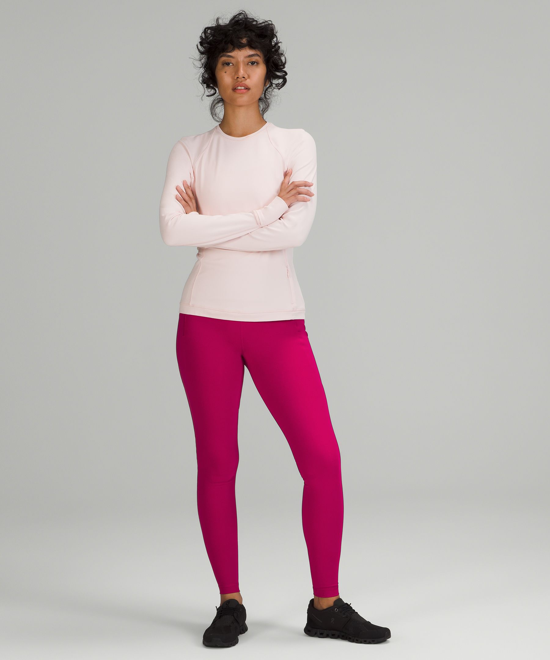 Lululemon Zone In Tight Raspberry compression 7/8 tight Size 2