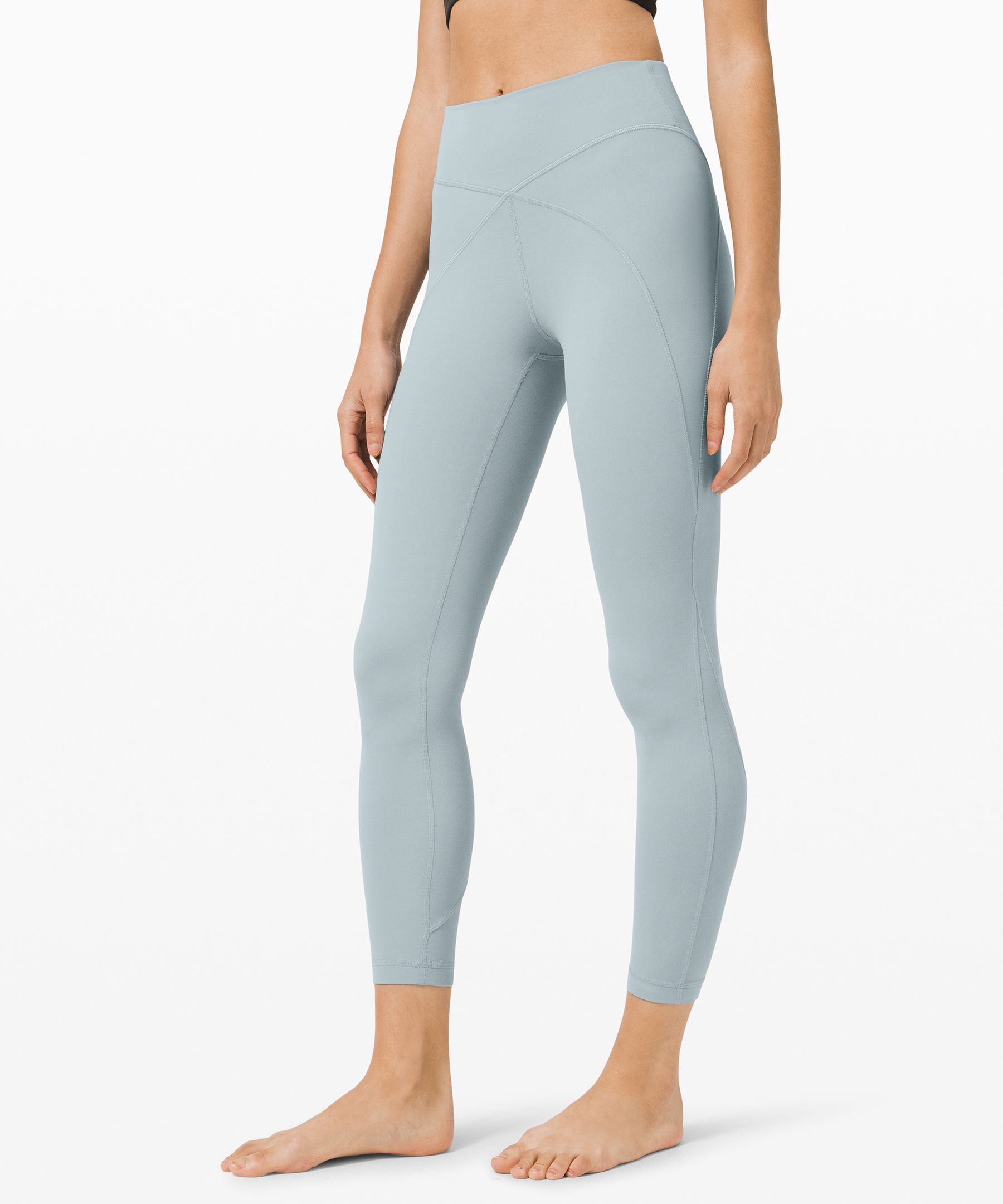 Lululemon Chambray Blue Gray Invigorate High-rise Tight Legging 25