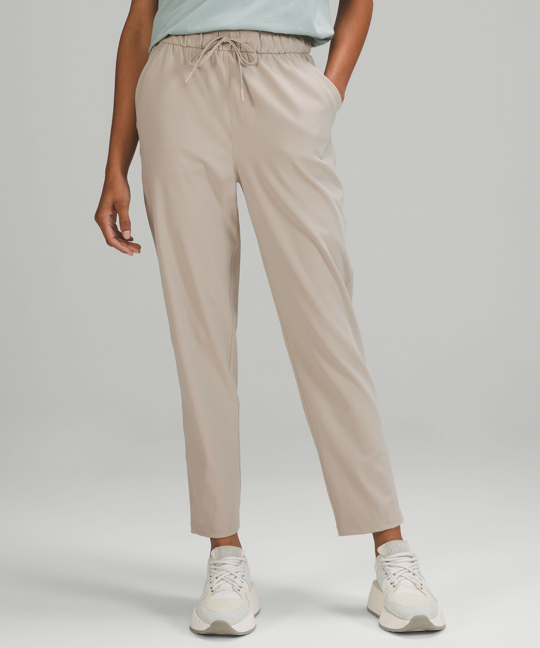 High rise stretch store pants