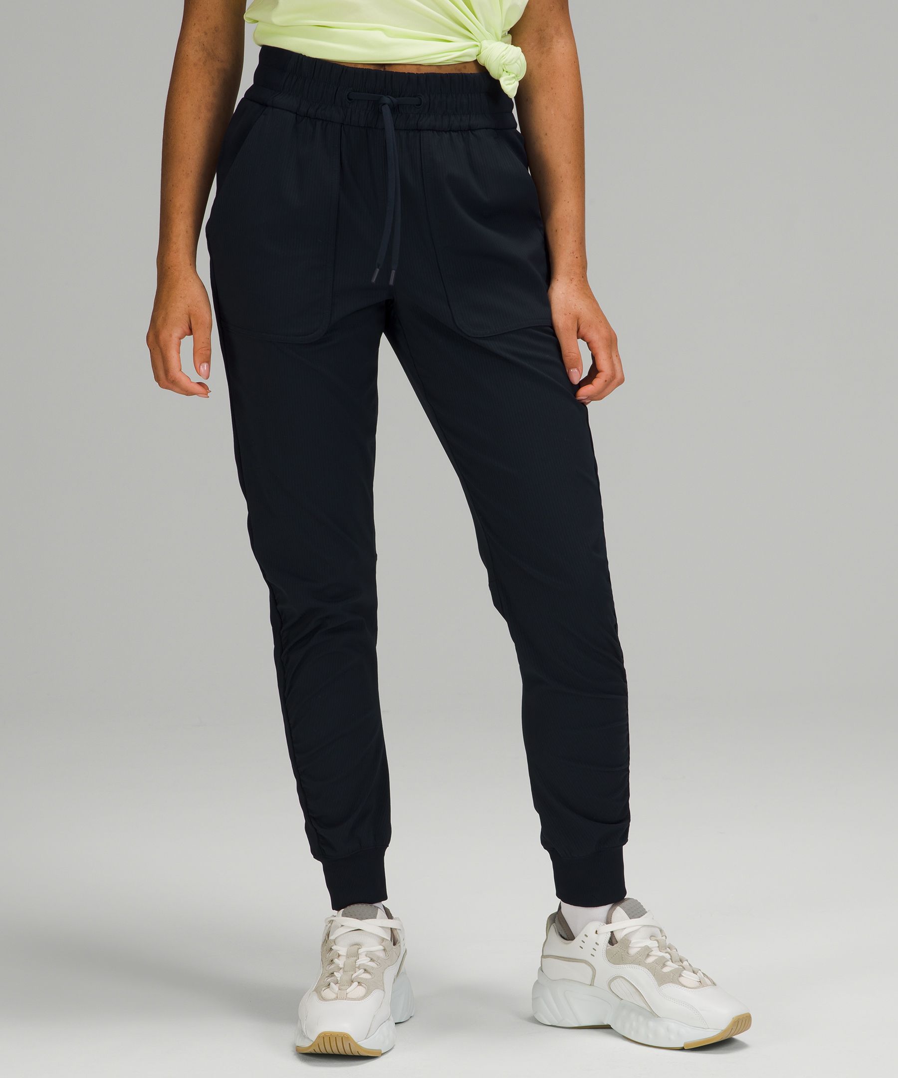 Lululemon Essential Affinity Mid Rise Jogger - Black - lulu fanatics