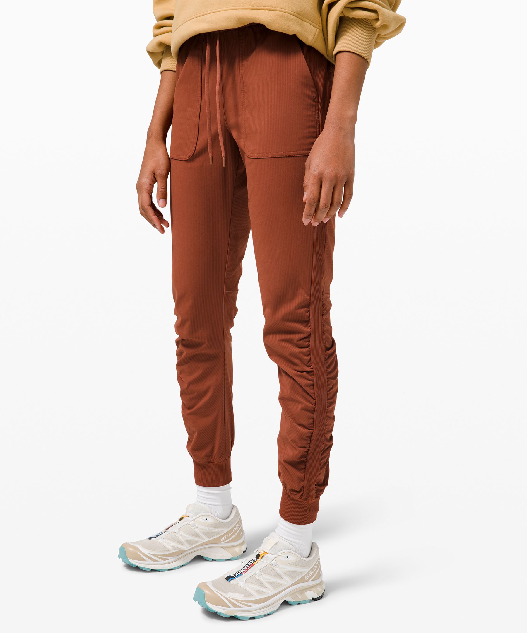 Lemon Washed High Waist Joggers, Co-Ords