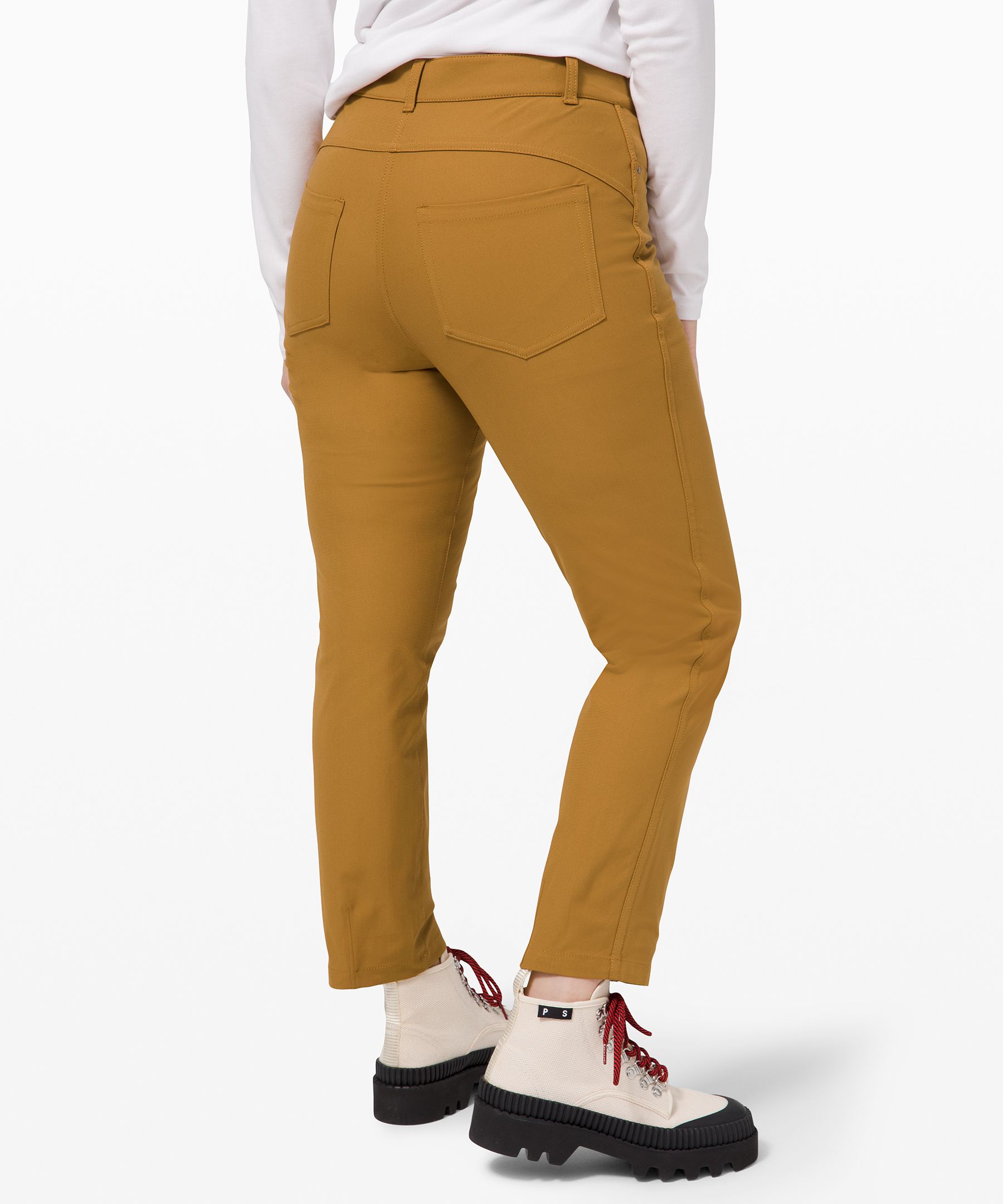 Lululemon City Sleek 5 Pocket Wide-Leg High Rise 7/8 Length Pant Trench size  29
