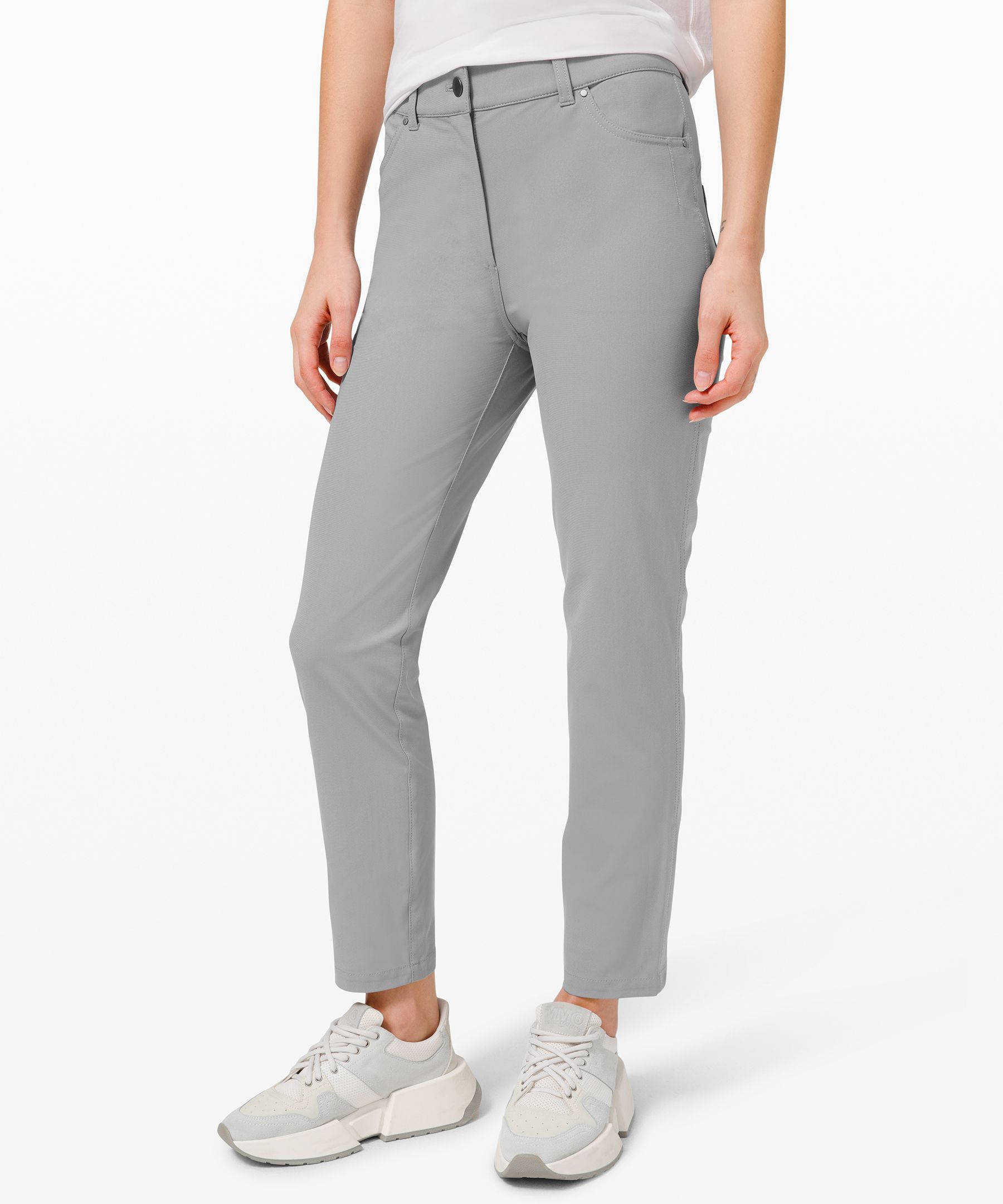 Lululemon City Sleek 5 Pocket 7/8 Pants In Rosemary Green