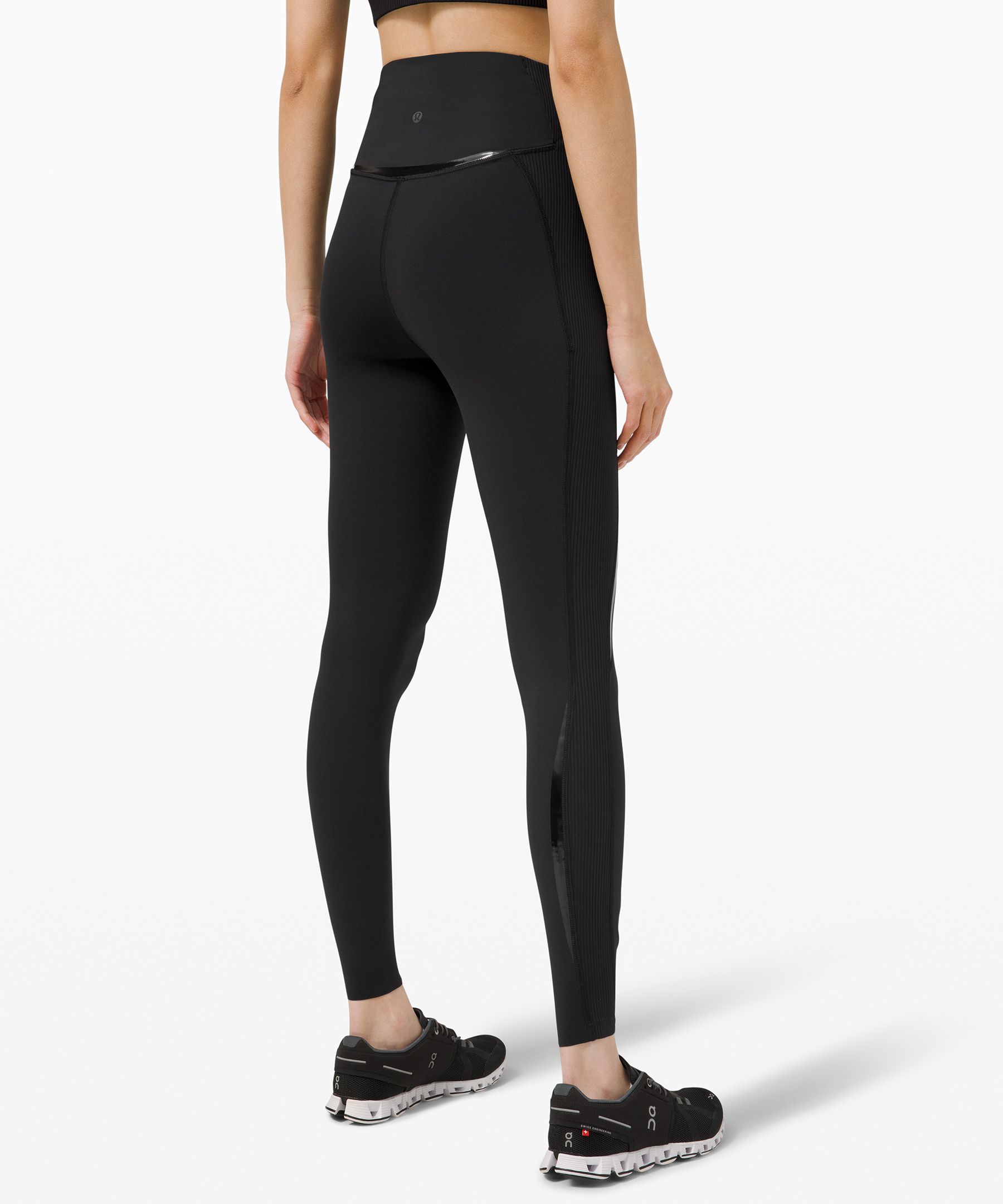 Lululemon NEW Gloss Trim Run Super High-Rise Tight Rhino Grey Size 12 -  $124 New With Tags - From Hope