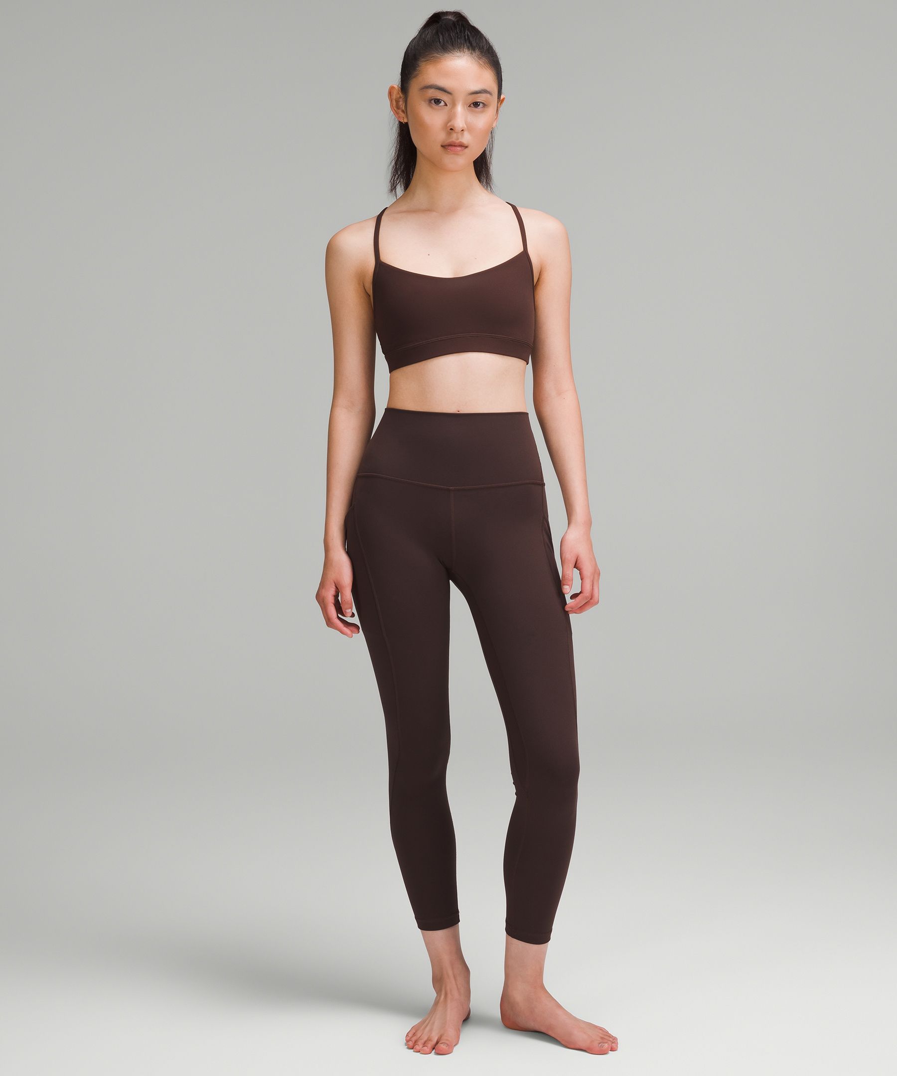 Lululemon Align 25 inch leggings mini heathered herringbone size 4 Gray -  $67 - From Athena