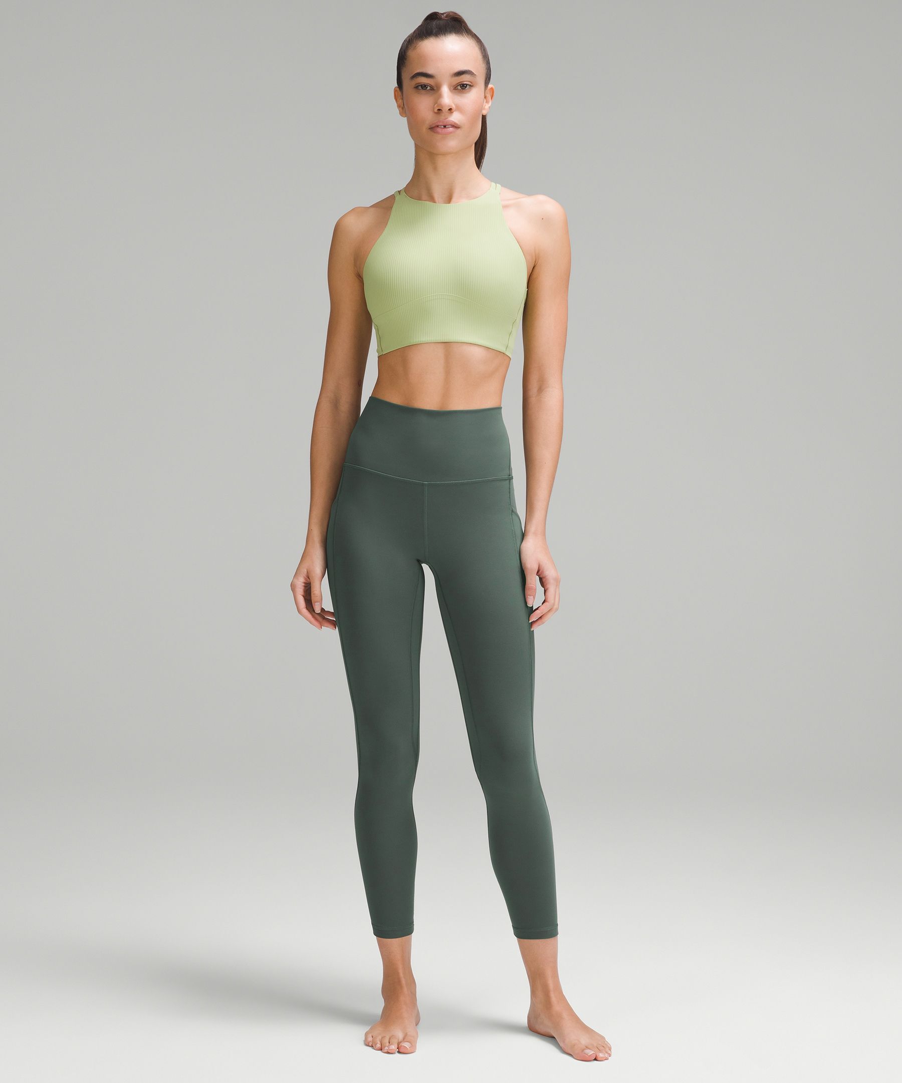 Army Green Buttery Soft Leggings With Side Pockets – Hometown