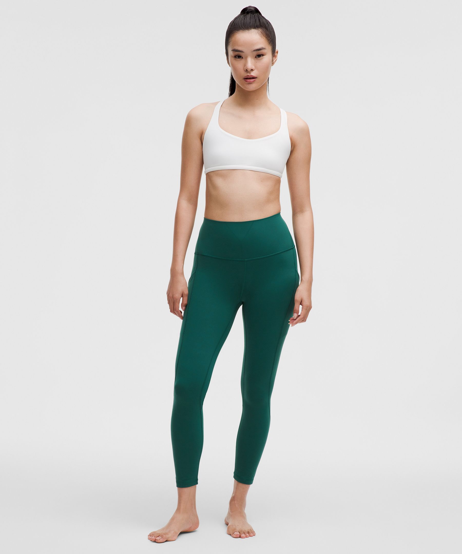 NEW Women Lululemon Align Pant with Pockets 25 Blue Borealis Size 2