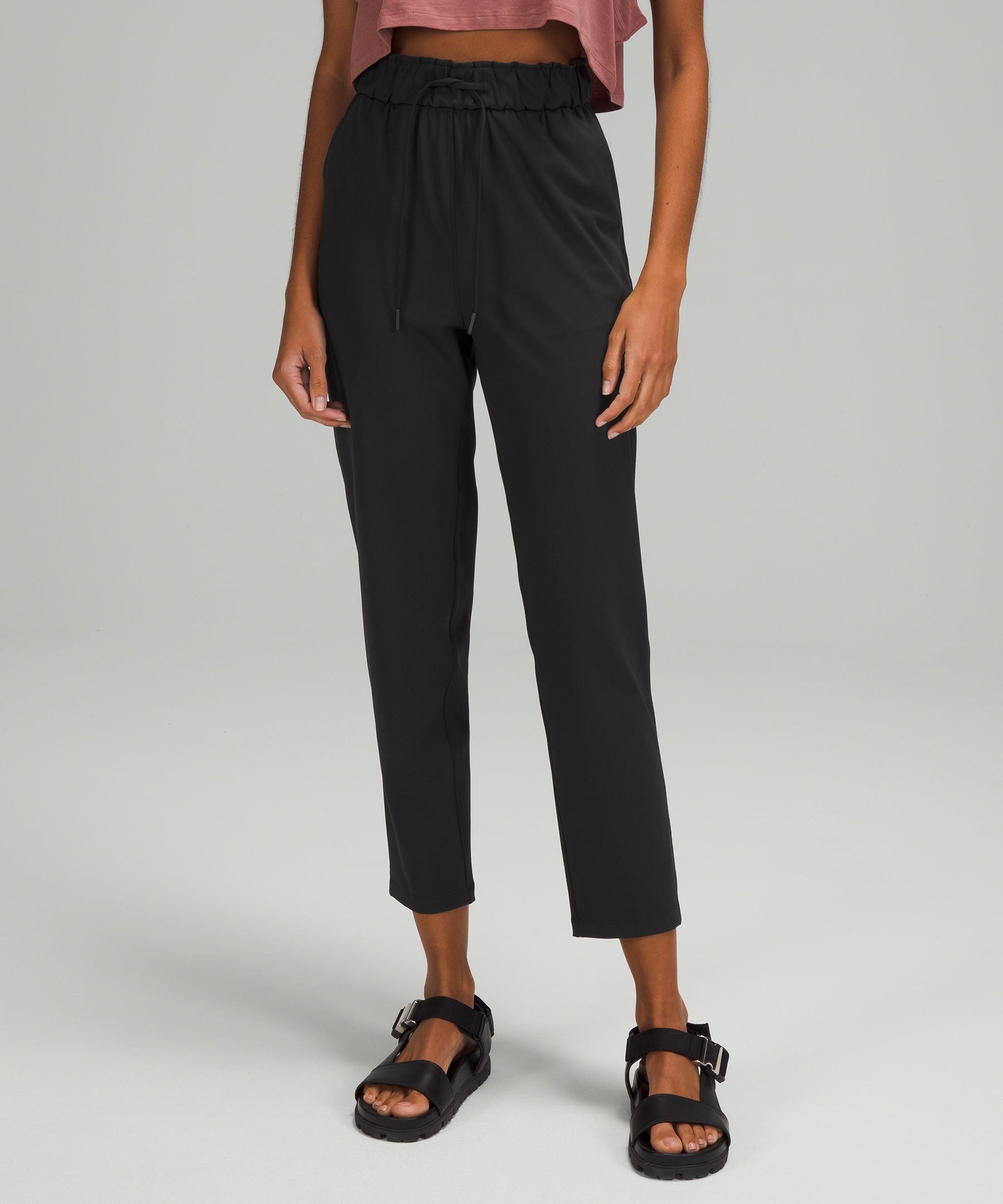 Stretch High-Rise Pant 7/8 Length, Trousers