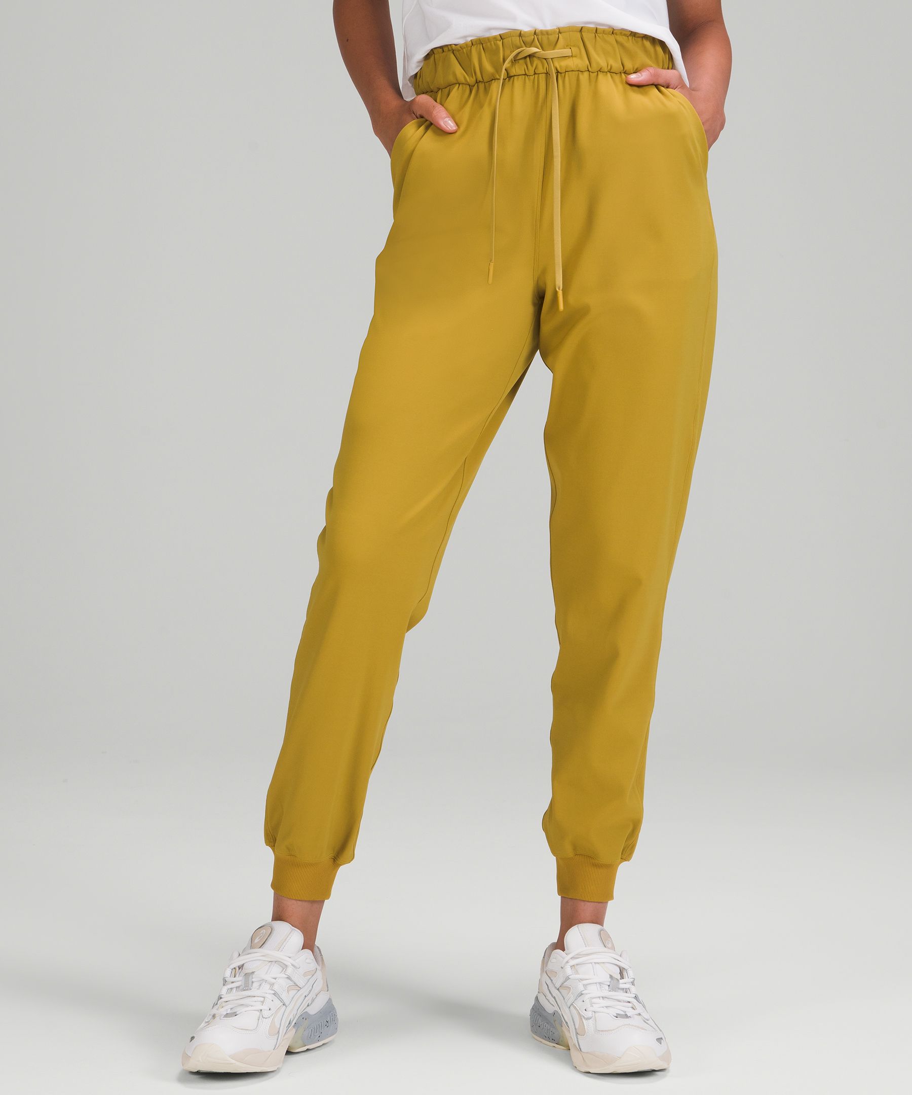 Lululemon Stretch High-rise Joggers Full Length In Auric Gold