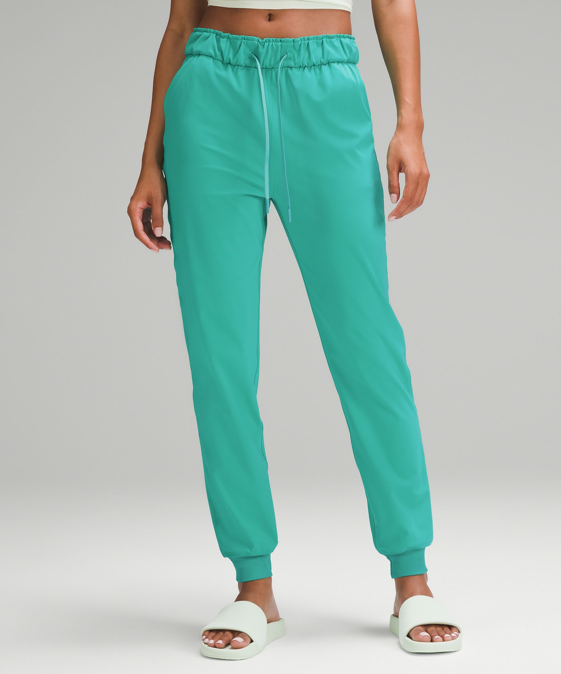 Lululemon Stretch High-rise Joggers Full Length In Everglade Green