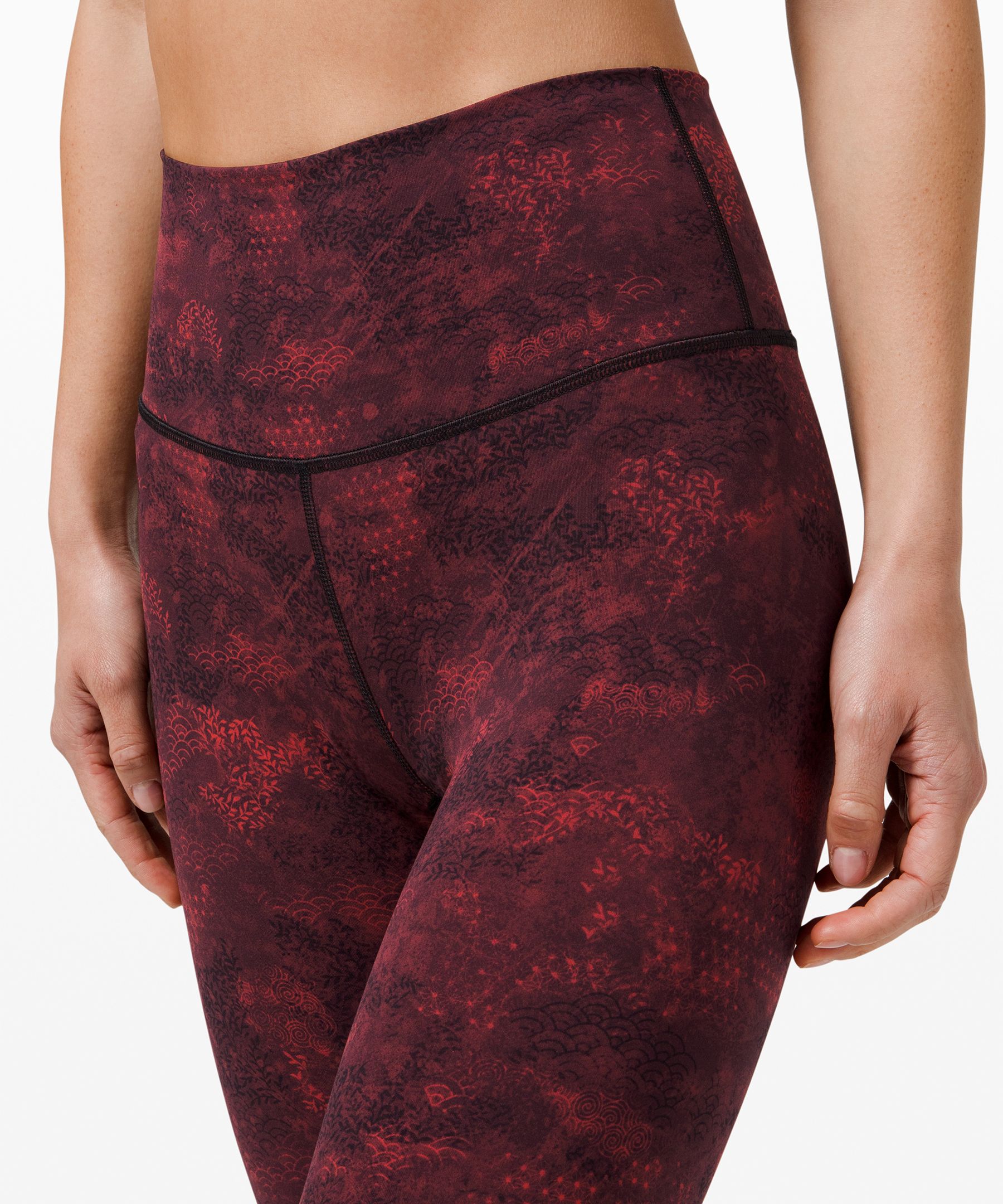 Lululemon Women's Lunar New Year Wunder Under High-Rise Tight 25 Sz 2 Red  DKRD