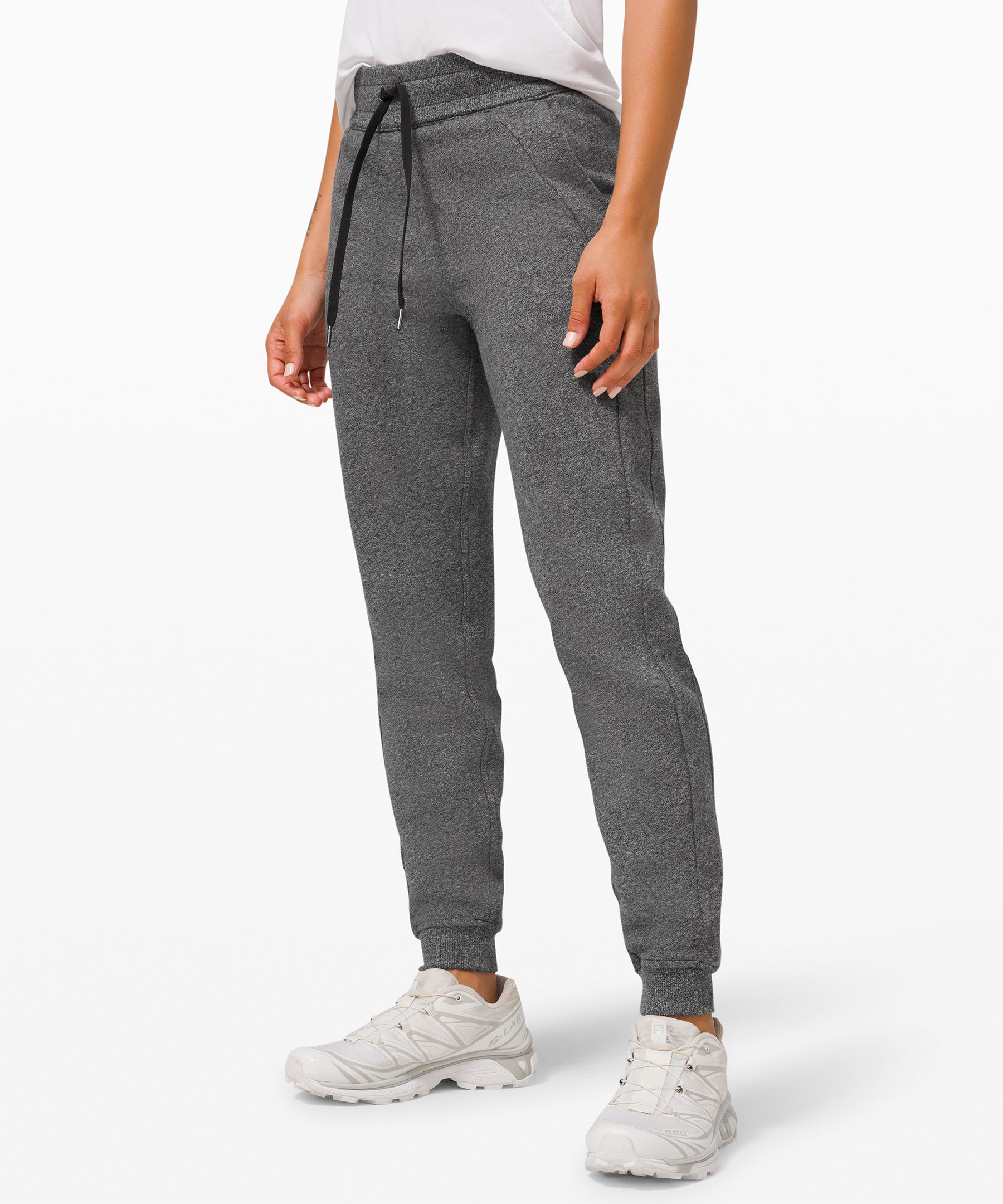 Lululemon Scuba High-rise Joggers In Heathered Speckled Black | ModeSens