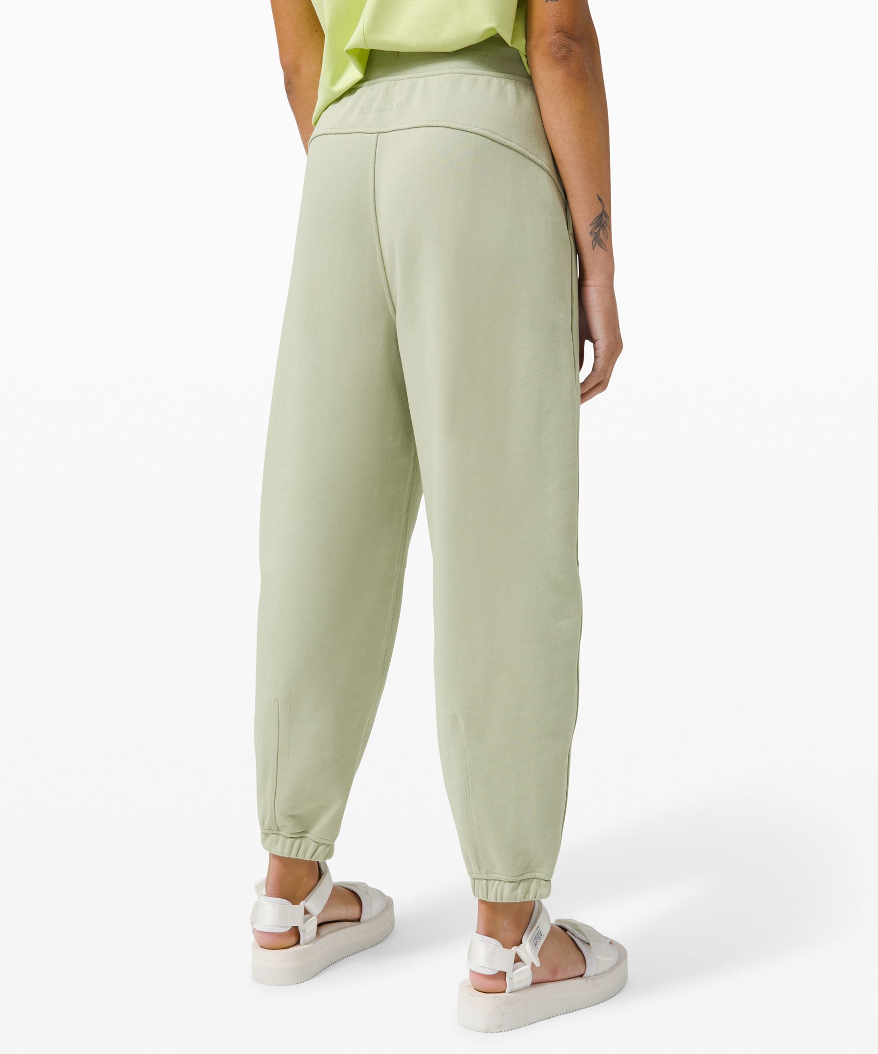 Relaxed Fit Super High Rise French Terry Full Length Jogger