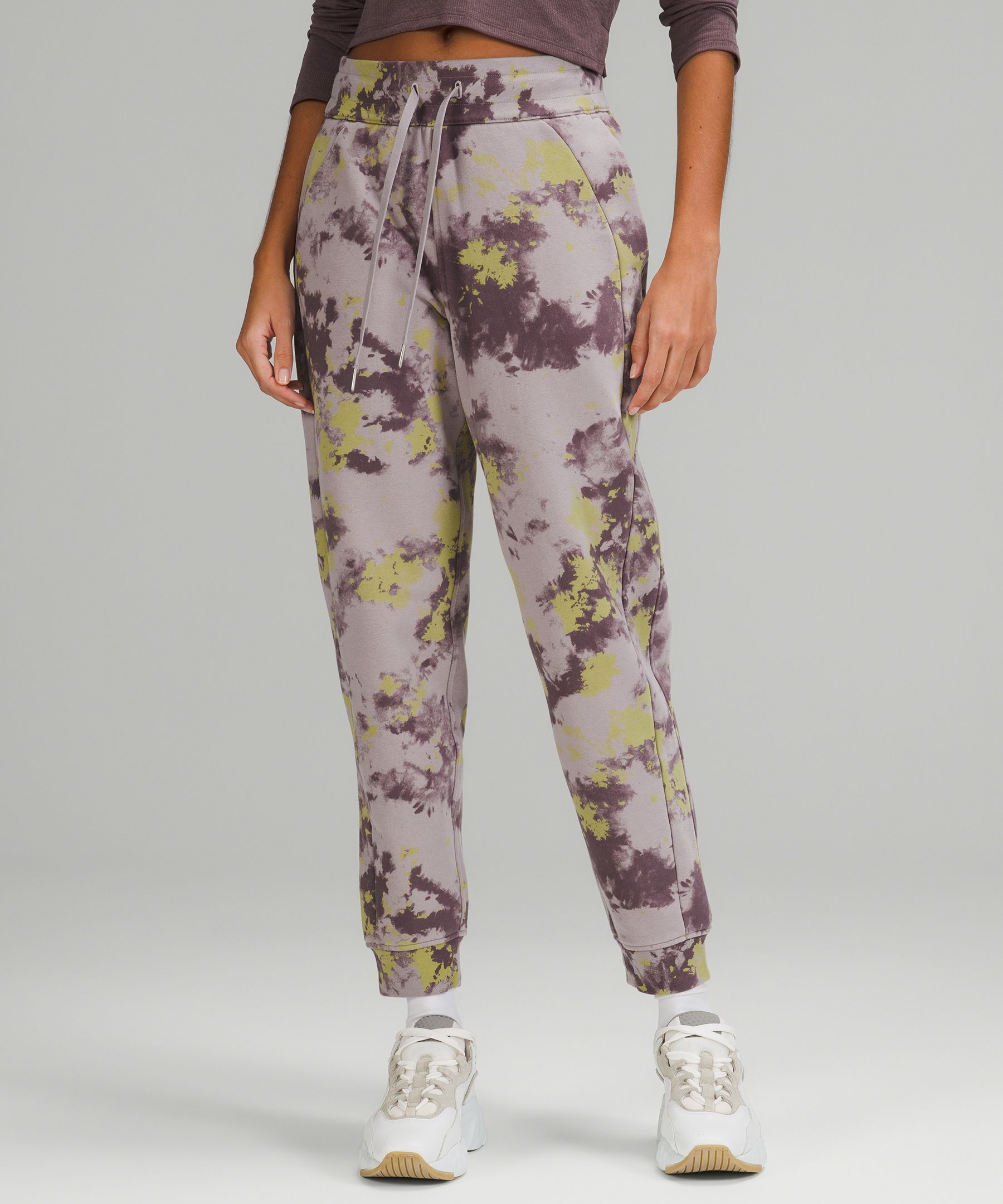 Lululemon Scuba High-rise Joggers In Orbital Tie Dye Mauve Grey