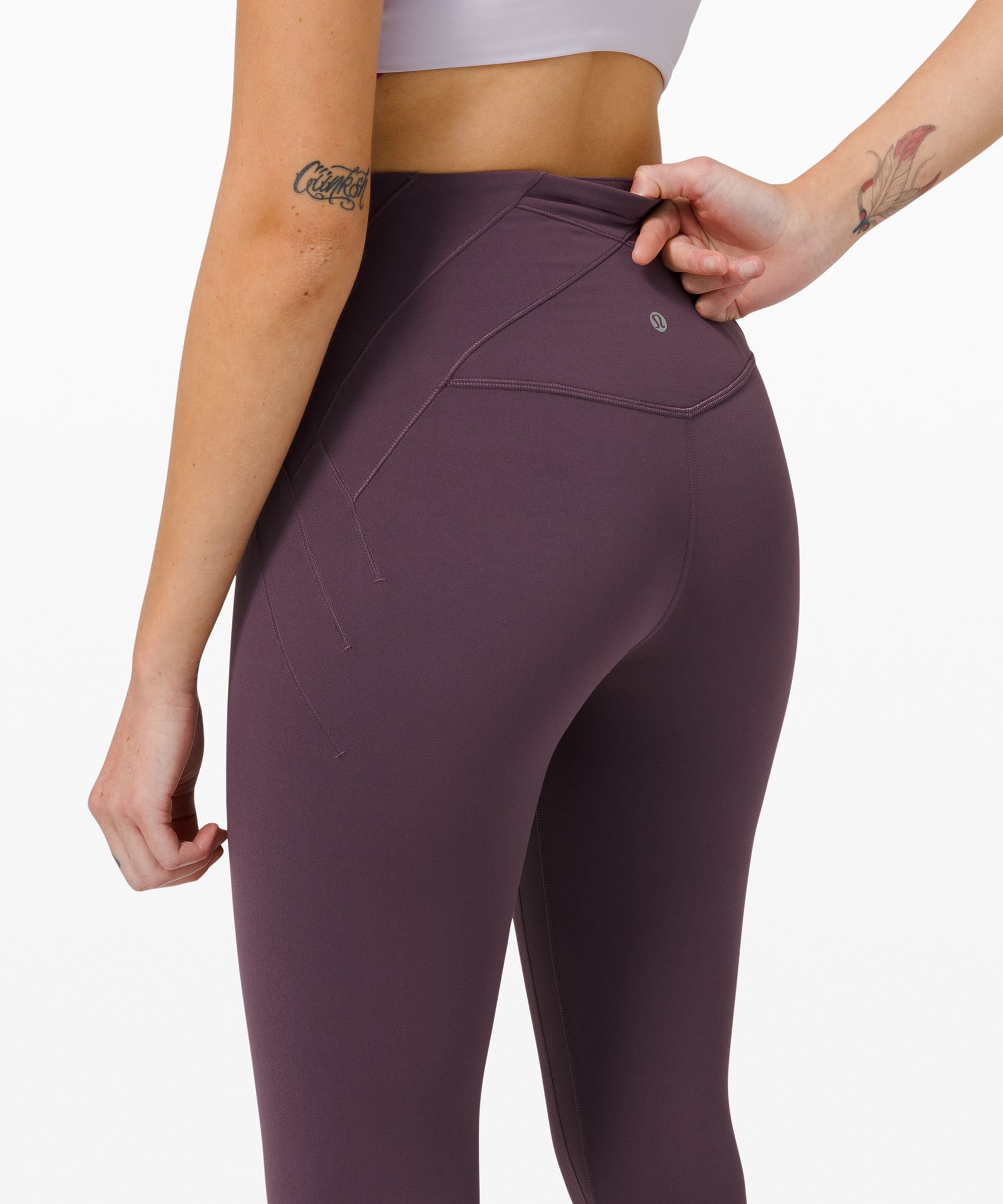 Lululemon lab Embossed Nulu Yoga Tight 25, Women's Leggings/Tights