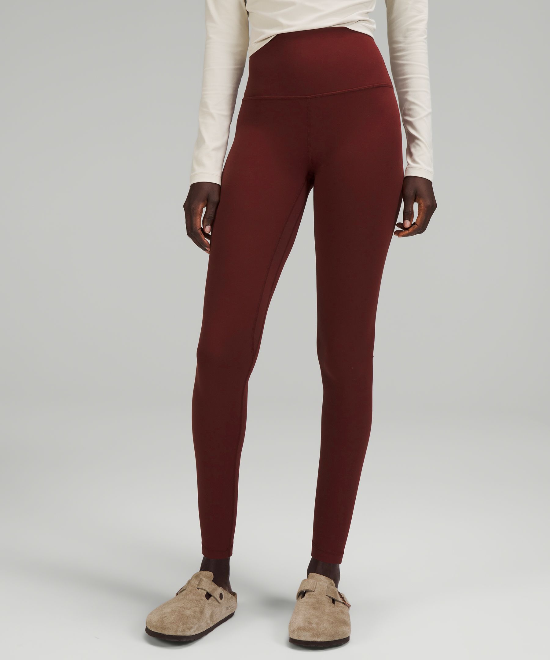 Women's Burgundy Leggings