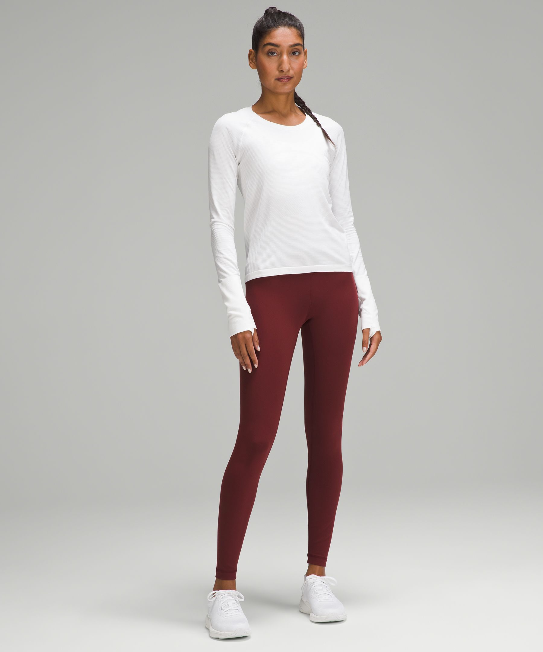 LULULEMON RIPENED RASPBERRY WUNDER TRAIN HR TIGHT 28IN - 12 / RIPENED  RASPBERRY