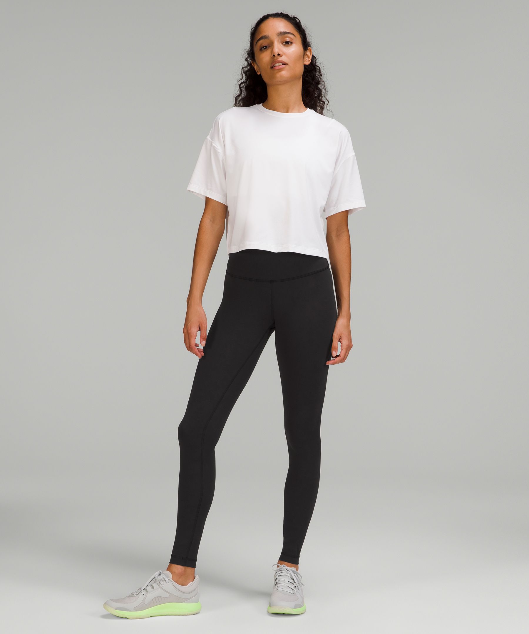 Mid-Rise Soft-Brushed Go-Dry Elevate Leggings for Girls