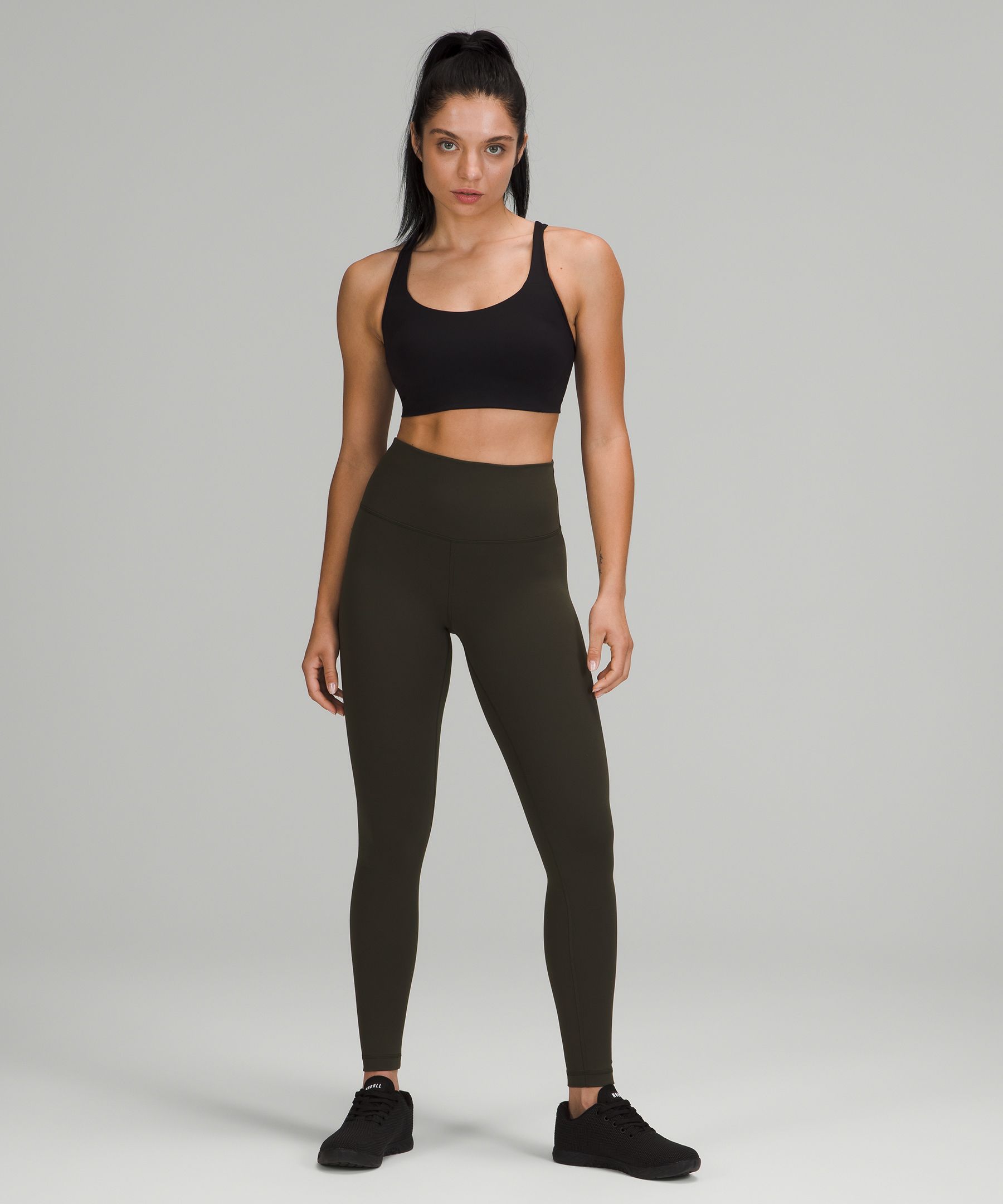 Dark olive lululemon clearance leggings