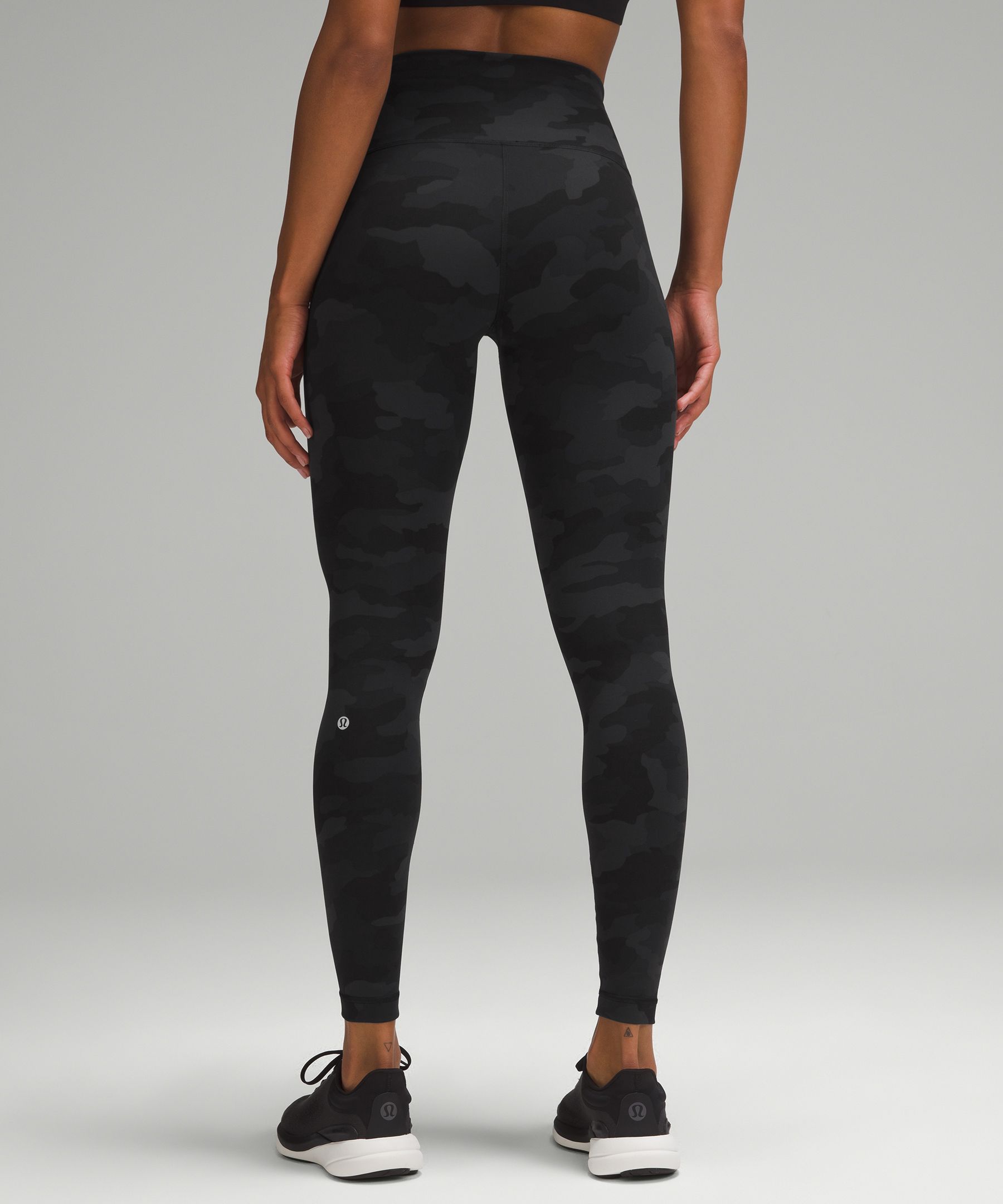 Lululemon Wunder Under Hi-Rise Tight *28 - Heathered Black - lulu fanatics