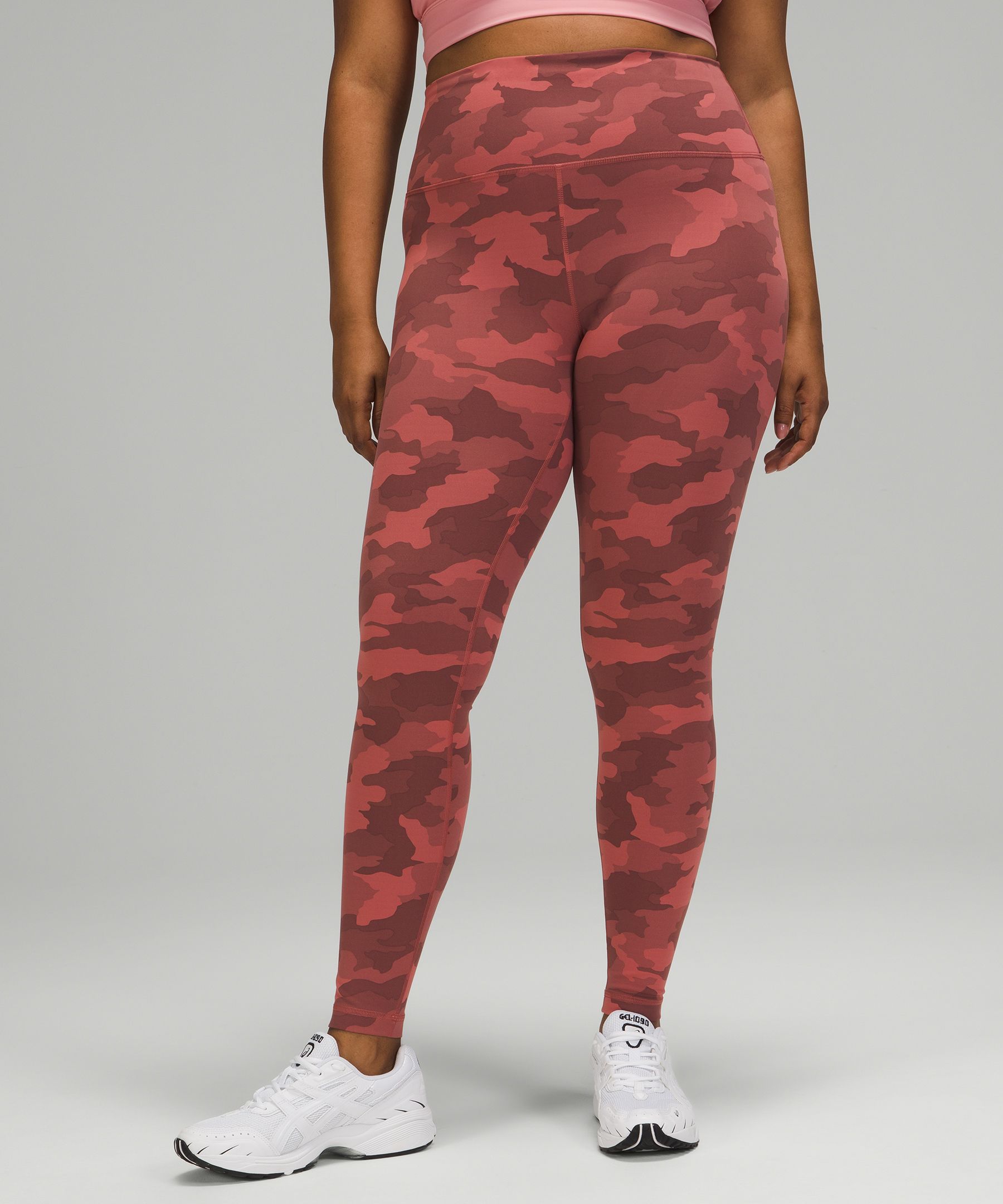 Lululemon Wunder Train High-rise Leggings 28 In Heritage 365 Camo Brier  Rose