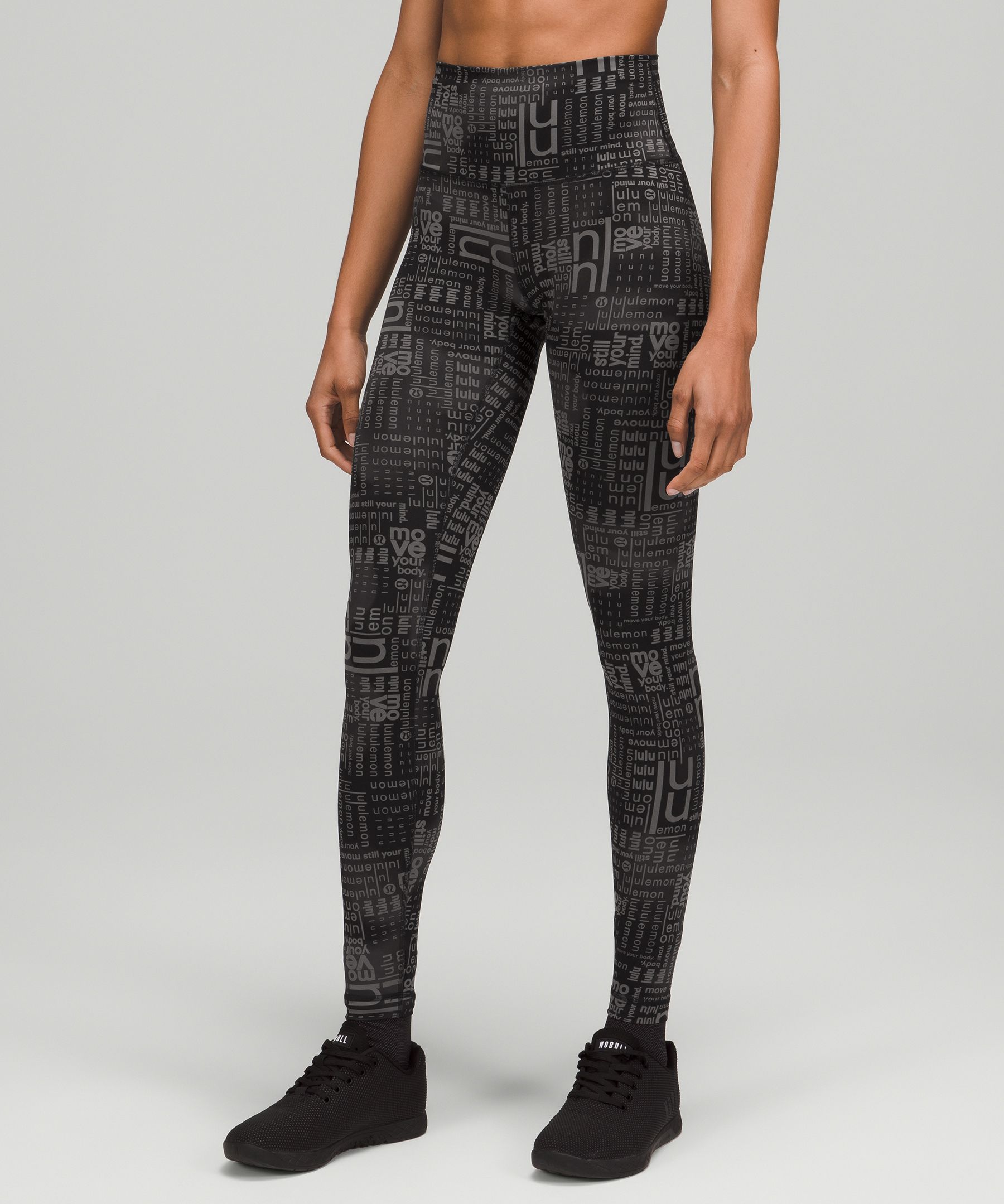Lululemon Wunder Train High-rise Tights 28" In  Ombre Black
